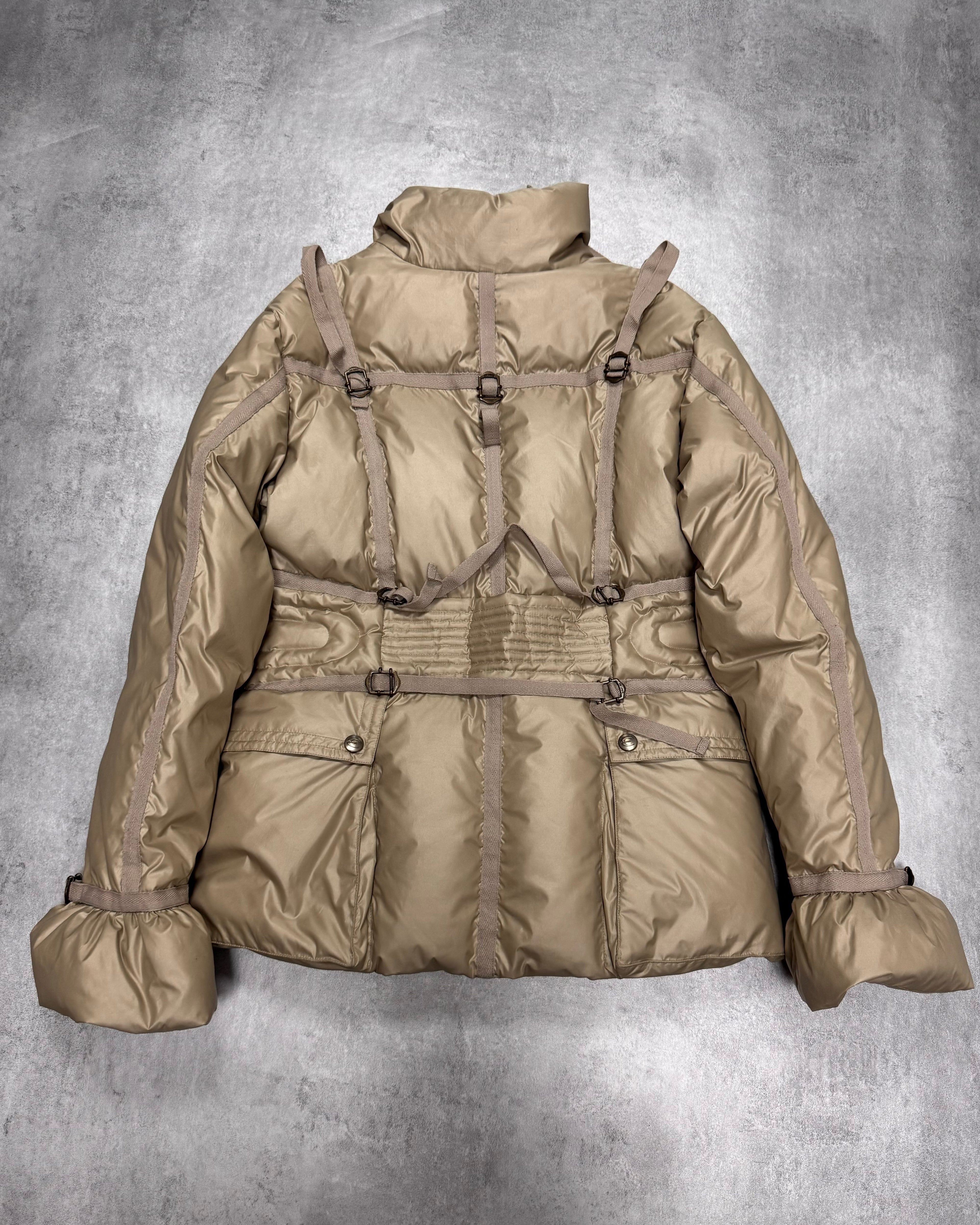 1990s Roberto Cavalli Parachute Bondage Puffer Jacket