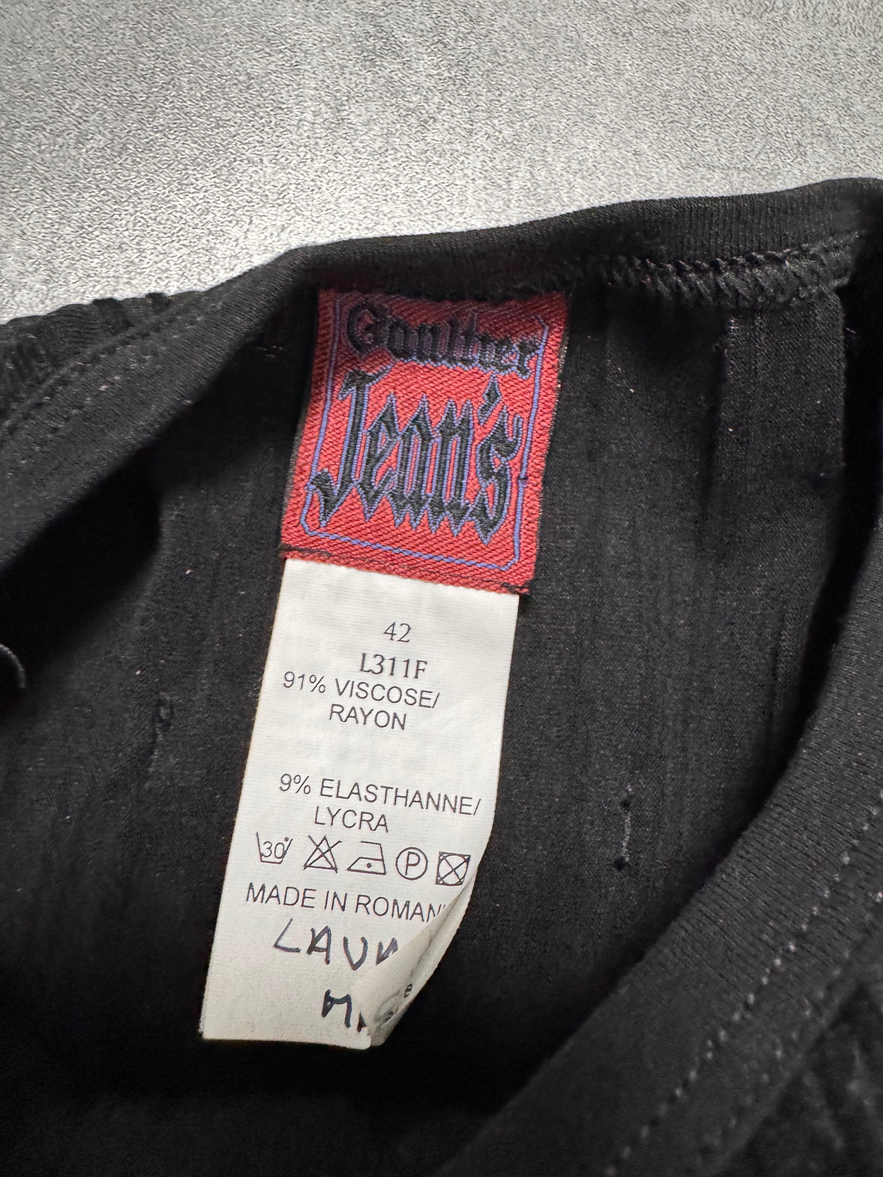 AW1998 Jean Paul Gaultier Blood Drip Black Longsleeves