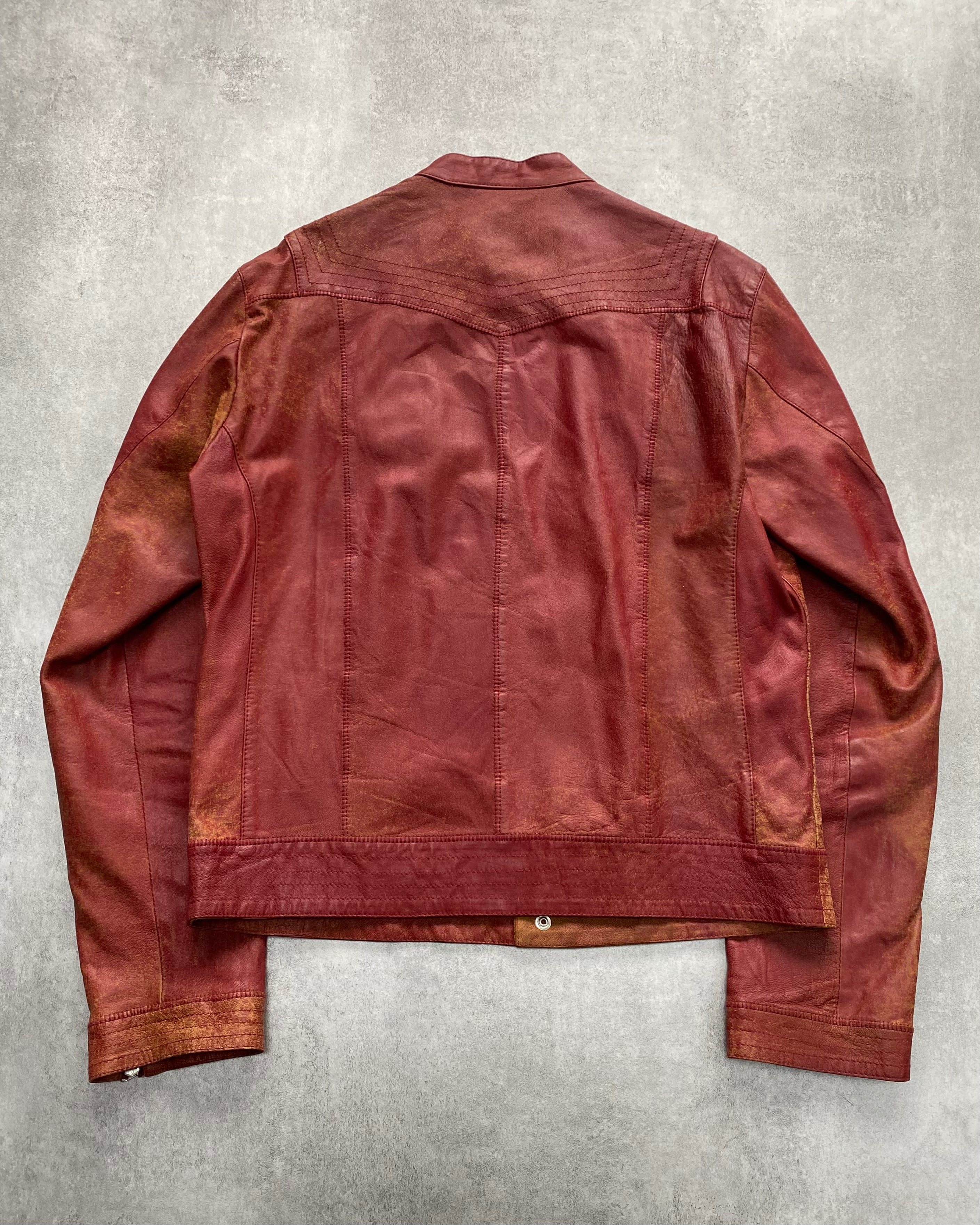 SS2004 Cavalli Sexy Biker Conceptual Leather Jacket (L)