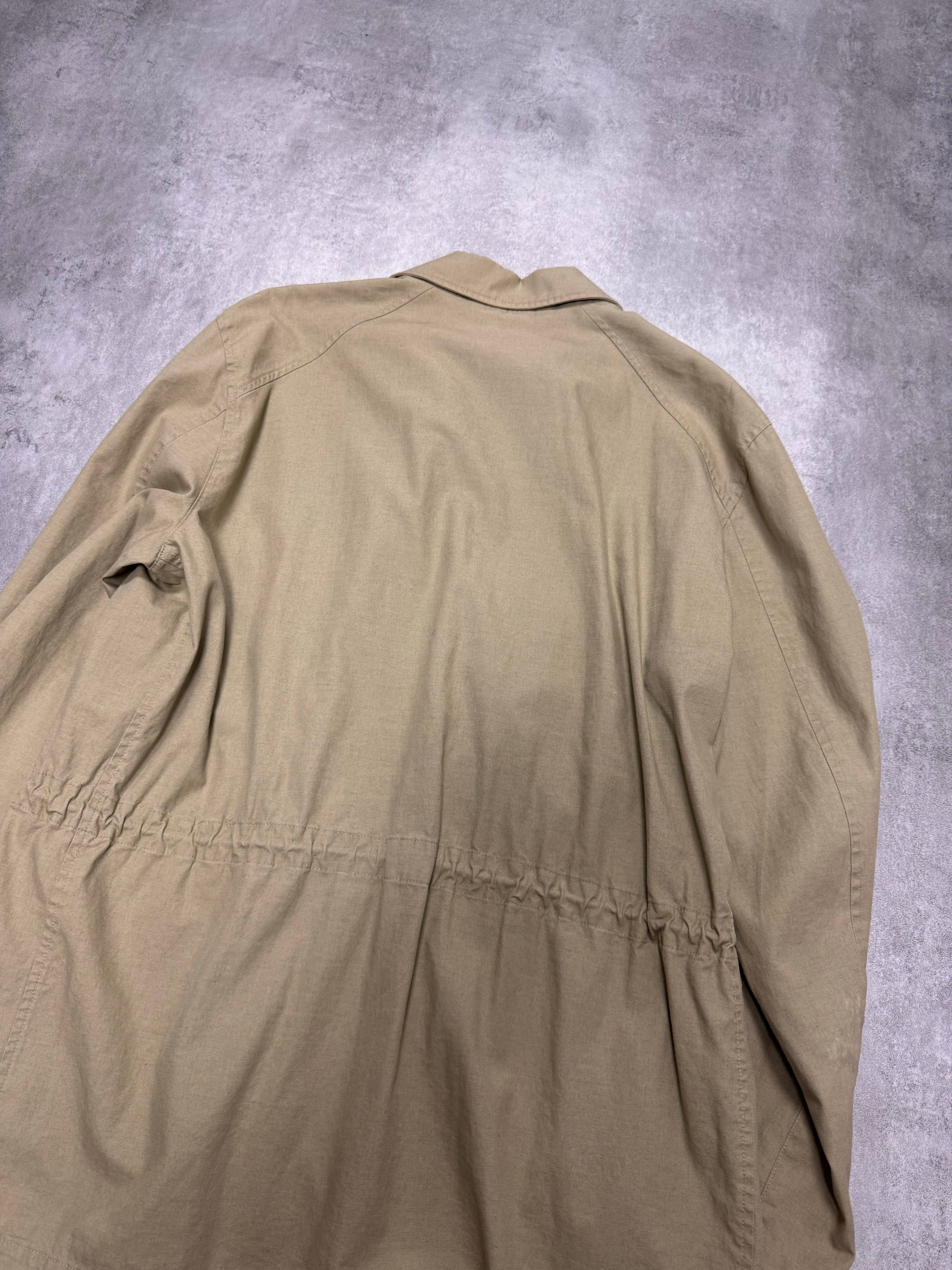 2000s Dolce & Gabbana Buttoned Multi-Pocket Beige Jacket