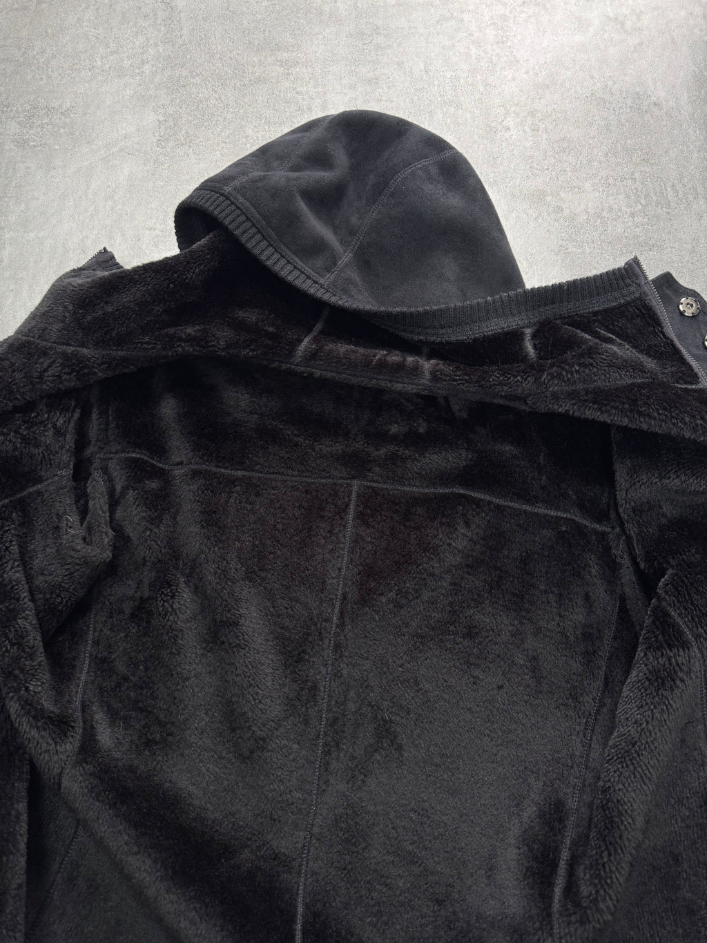 AW2008 Emporio Armani Hooded Soft Black Jacket