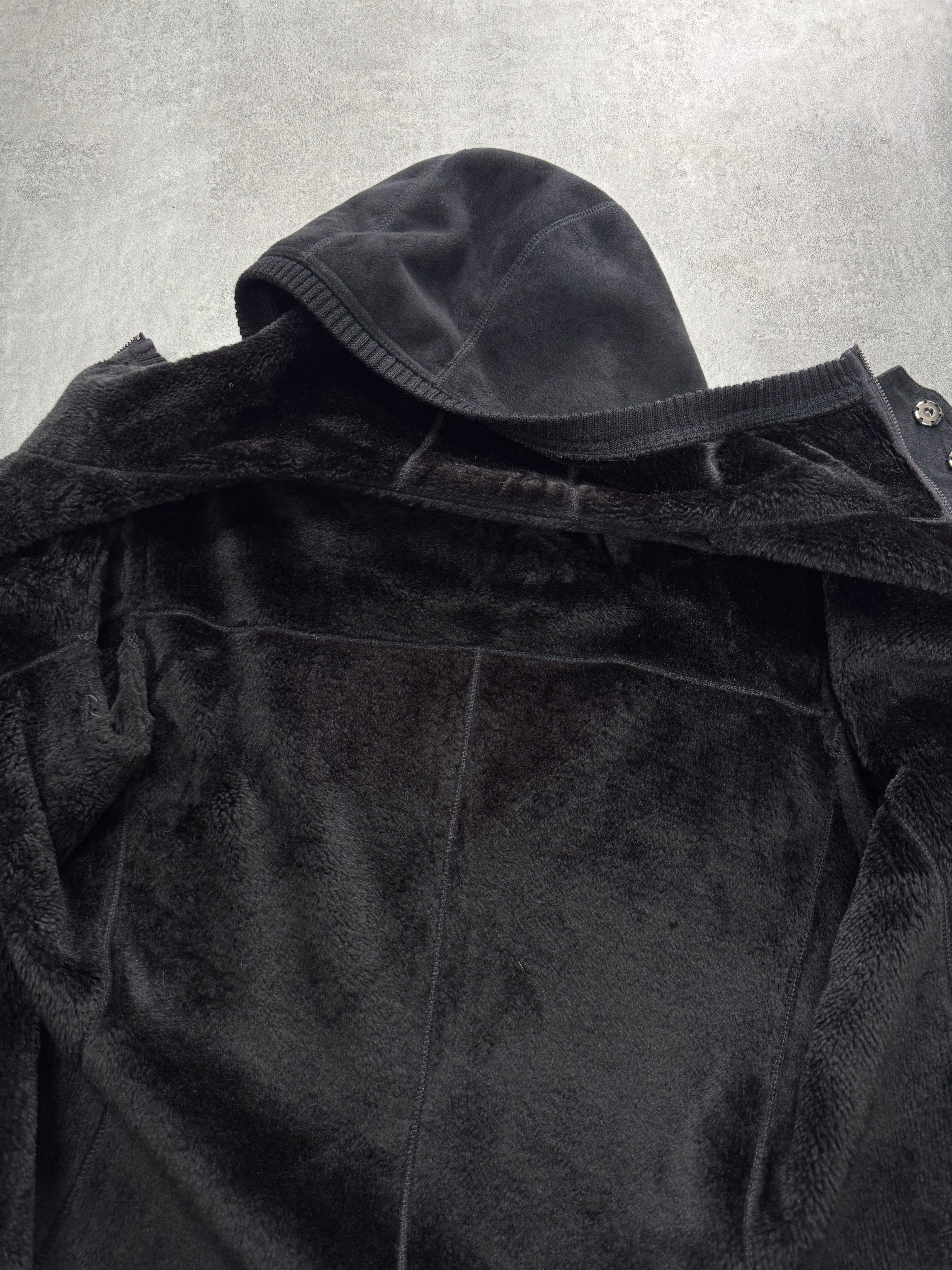 AW2008 Emporio Armani Hooded Soft Black Jacket