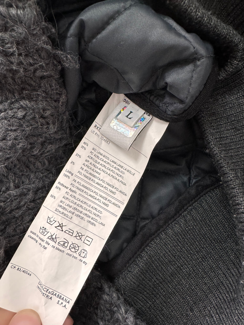 FW2008 Dolce & Gabbana Patched Wool Cardigan Jacket