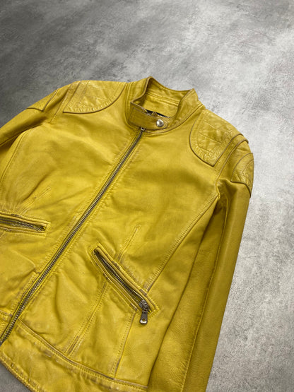 SS2005 Dolce & Gabbana Yellow Goat Leather Jacket (XS/S)