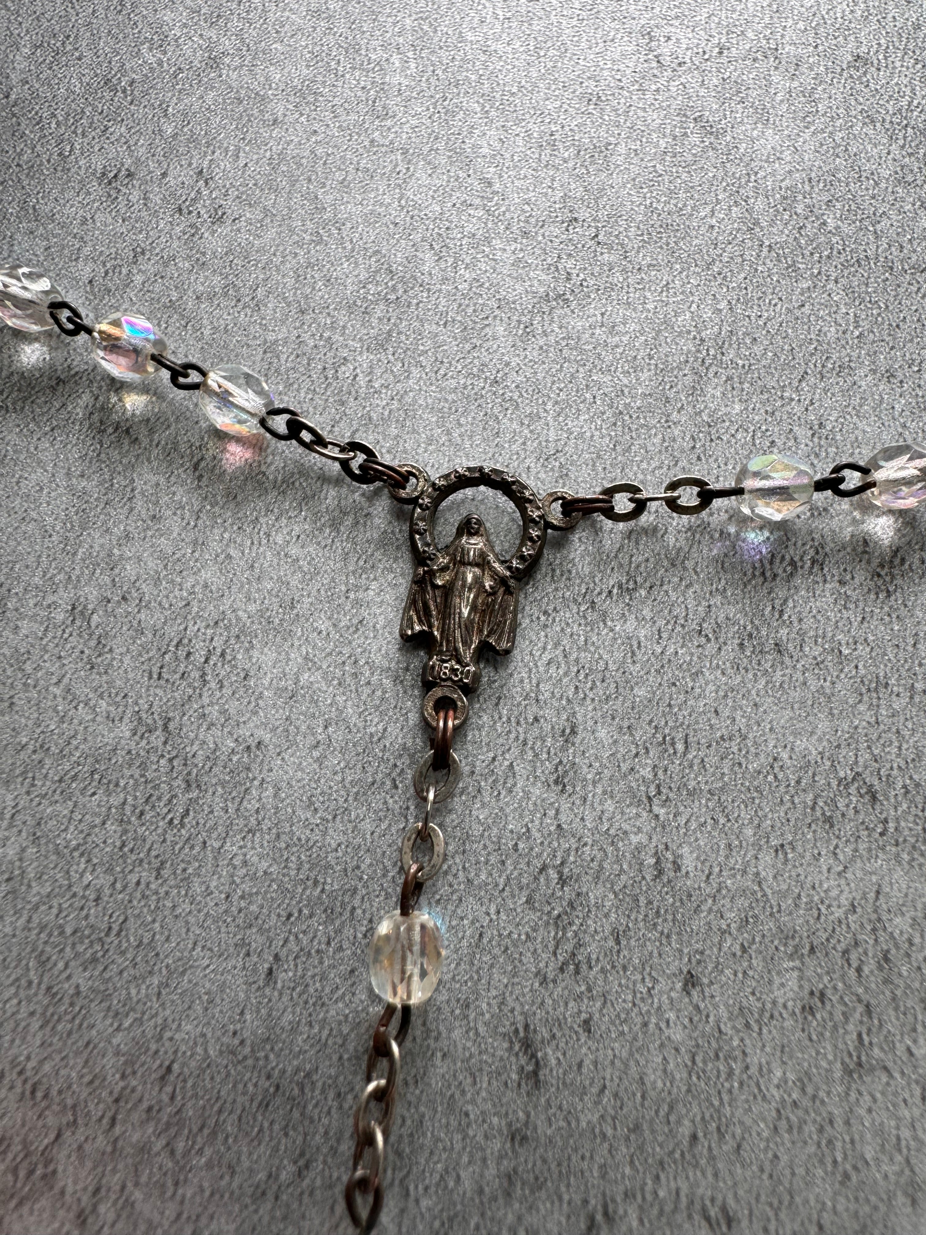 Dolce & Gabbana Crystal Rosary Necklace (OS)