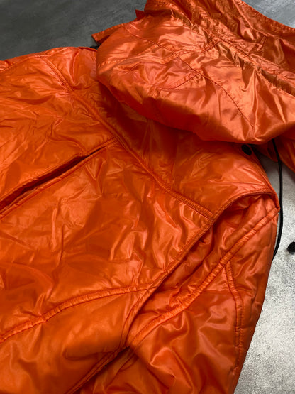 Dolce & Gabbana Orange Puffer Hooded Jacket (S)