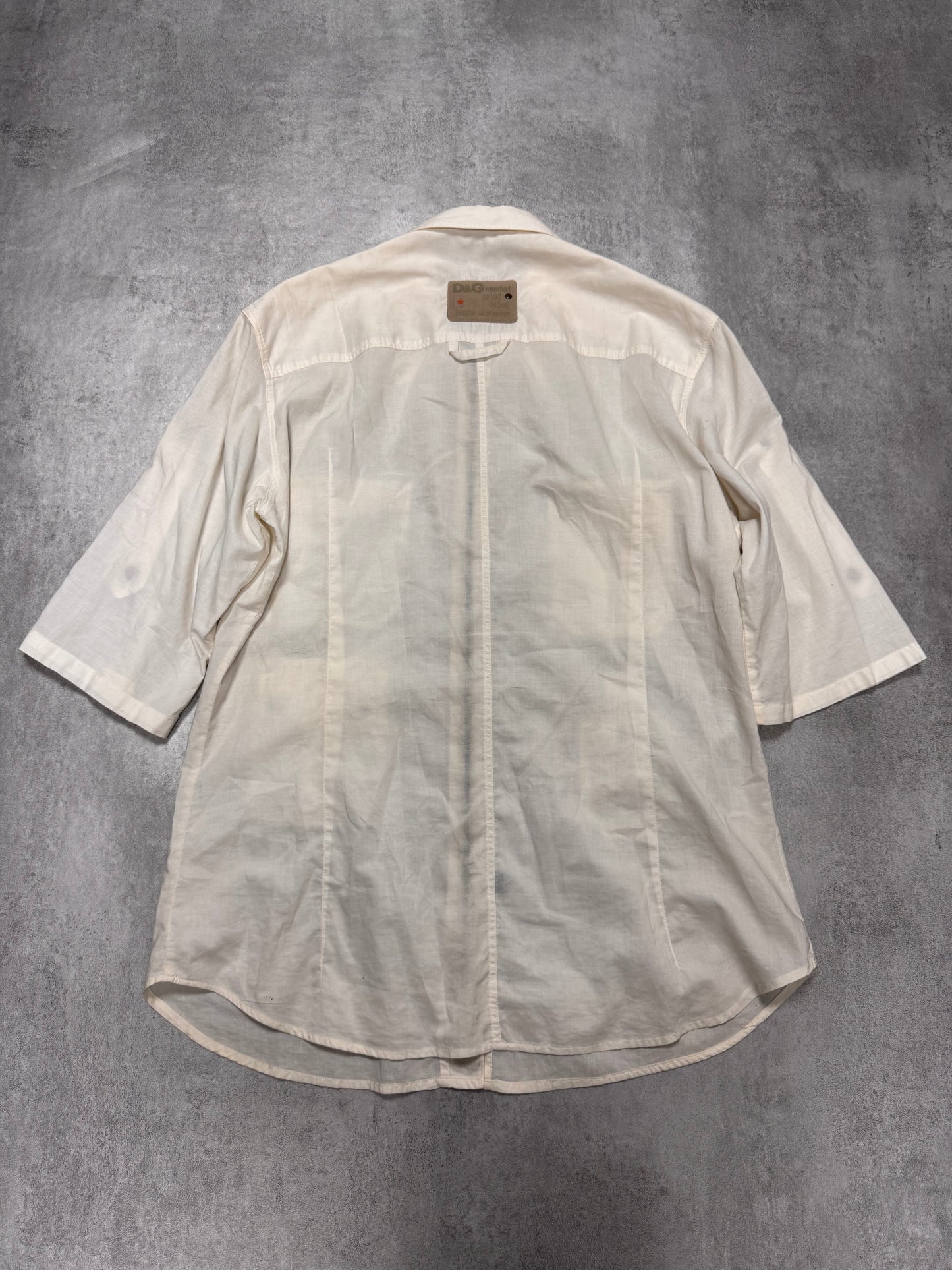 2000s Dolce & Gabbana Cargo Army White Shirt (L)