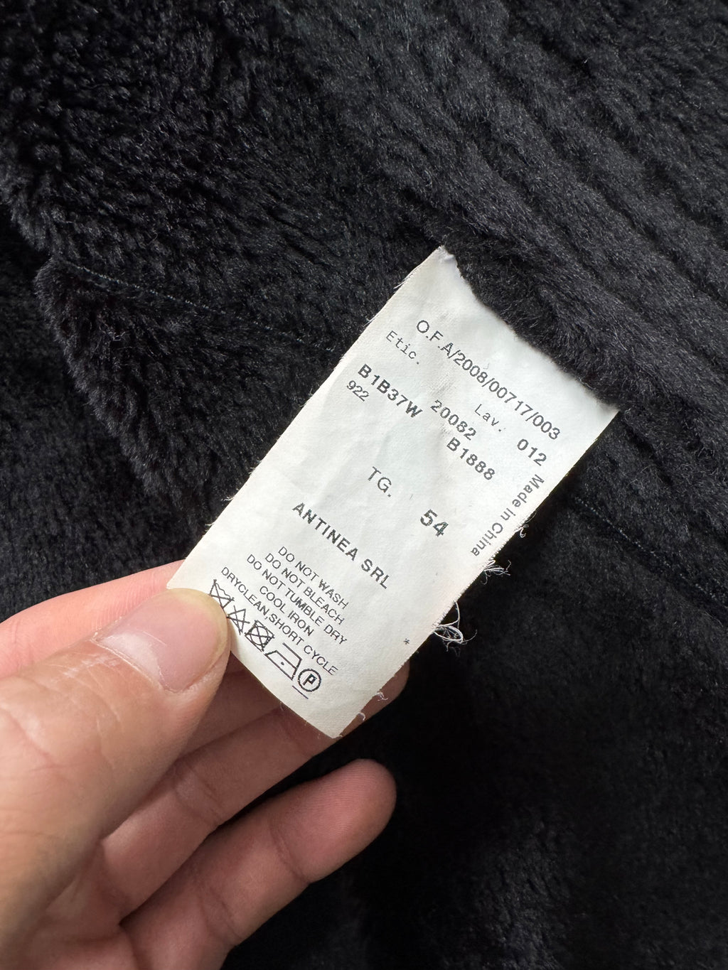 AW2008 Emporio Armani Hooded Soft Black Jacket