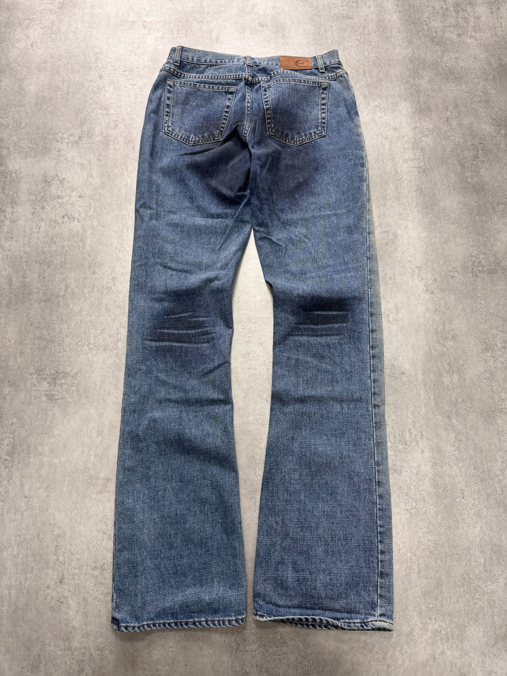 2000s Cavalli Shadow Faded Denim Jeans
