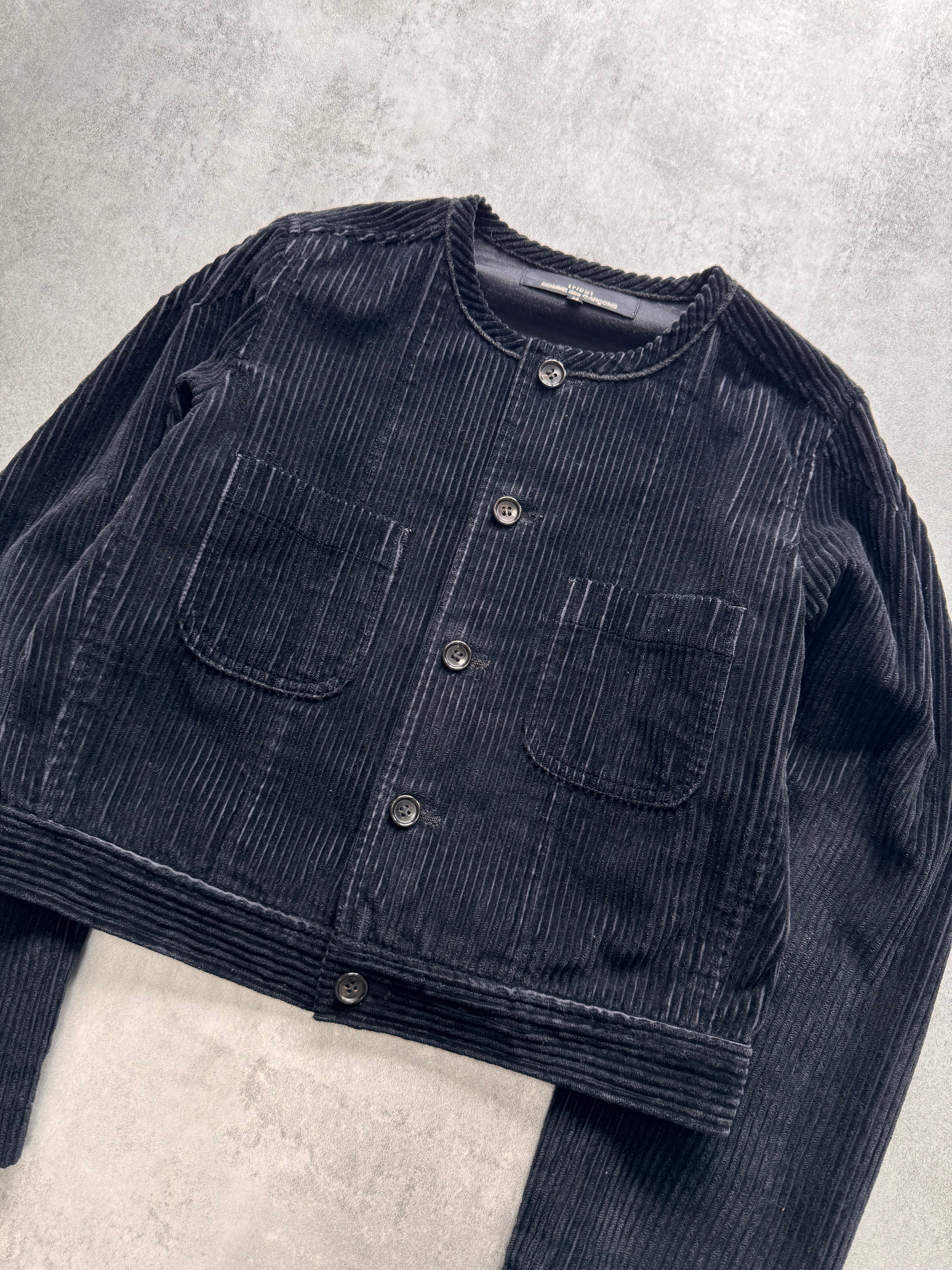 AW1993 Comme Des Garçons Tricot Velvet Cropped Jacket