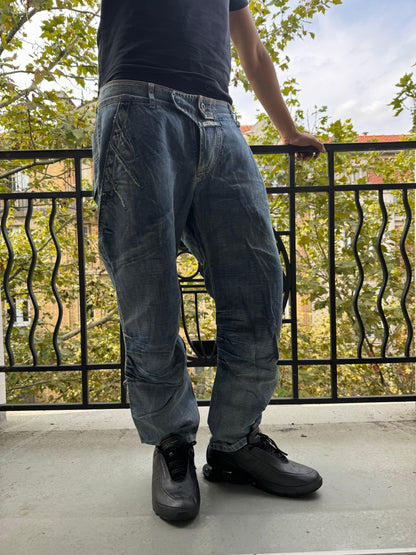 2000s Marithé + François Girbaud Washed Rebel Denim Pants (M)