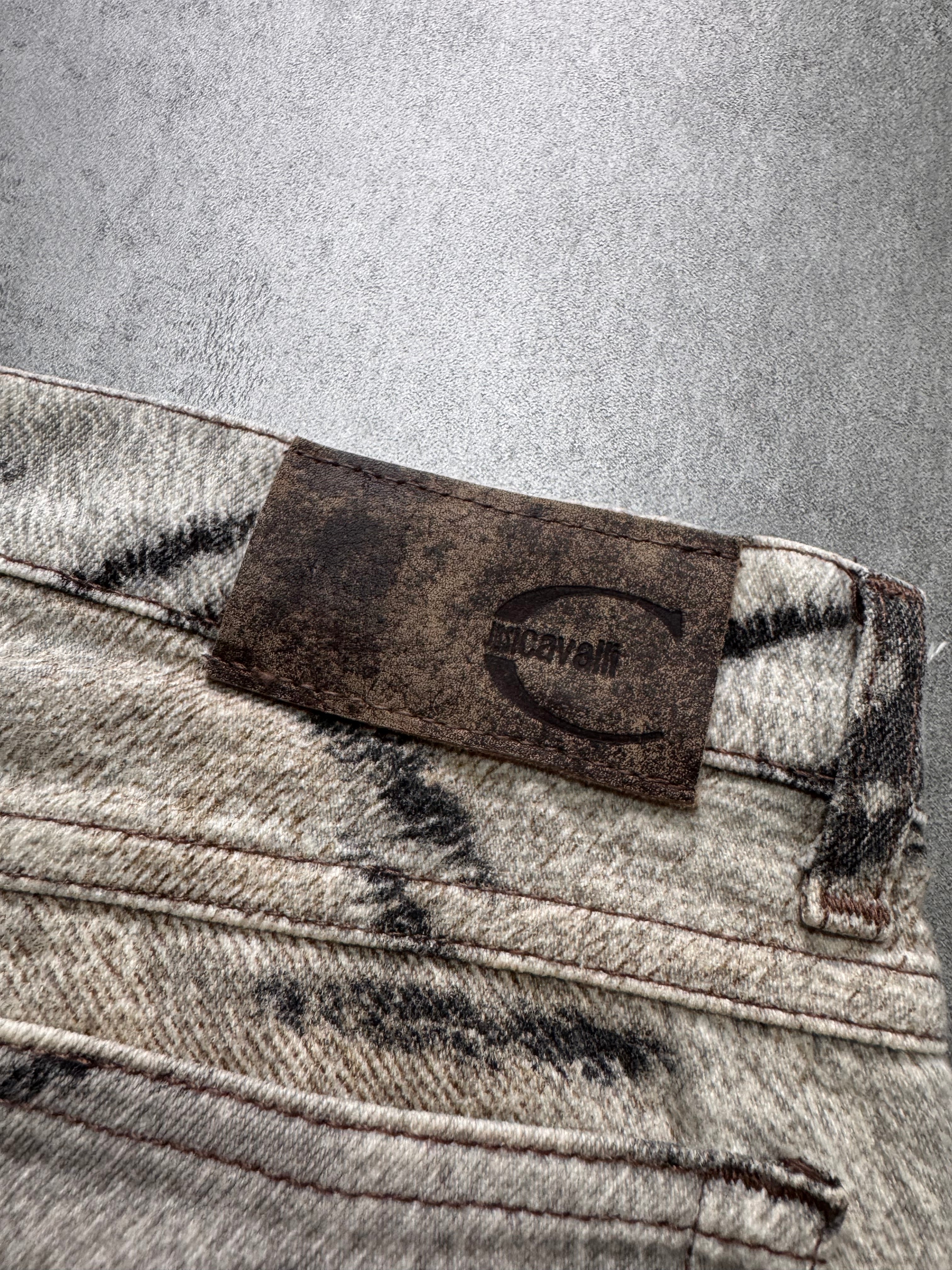 SS2002 Cavalli Zebra Camel Faded Pants