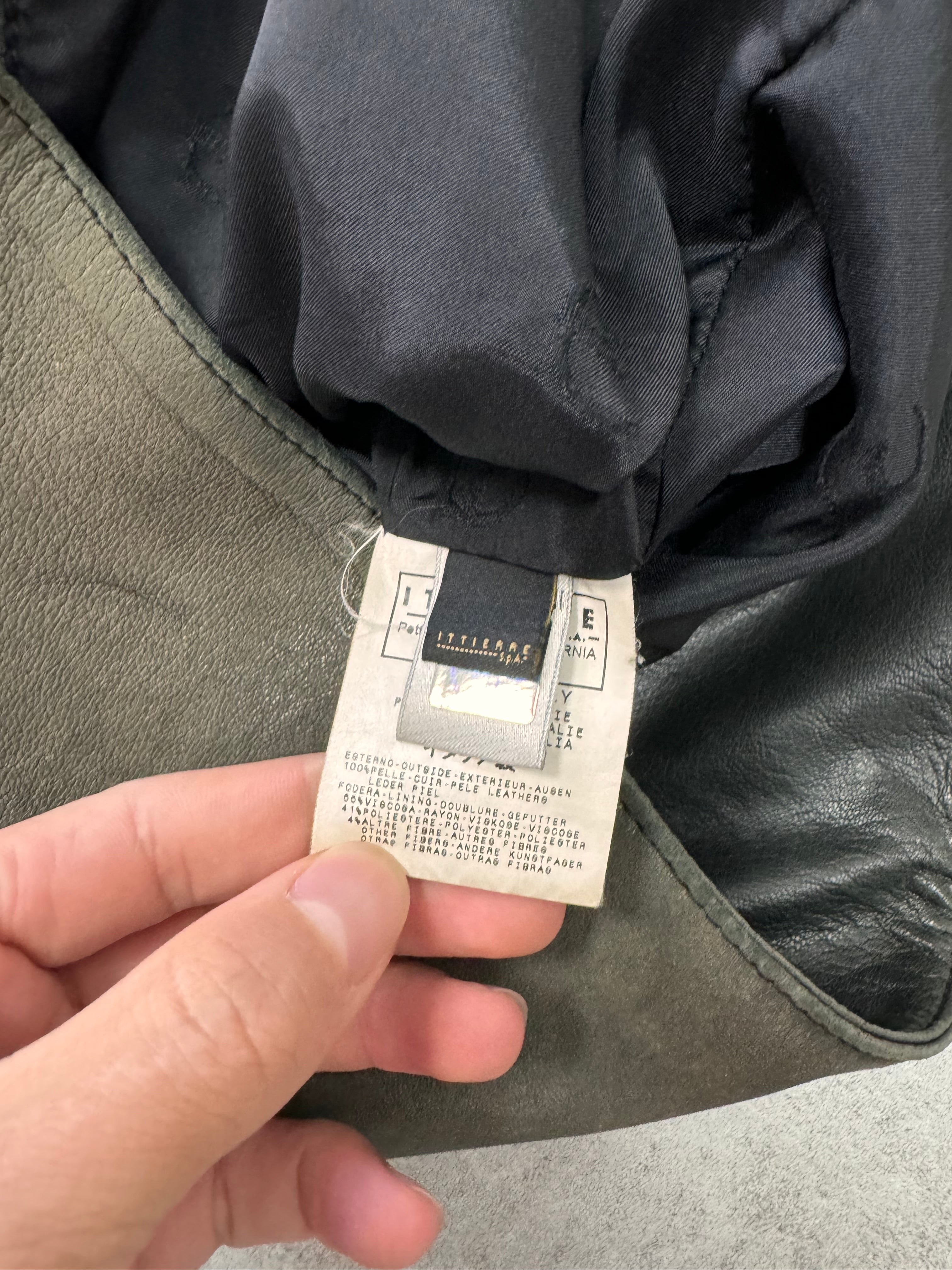 2000s Just Cavalli Biker Faded Leather Jacket (L)