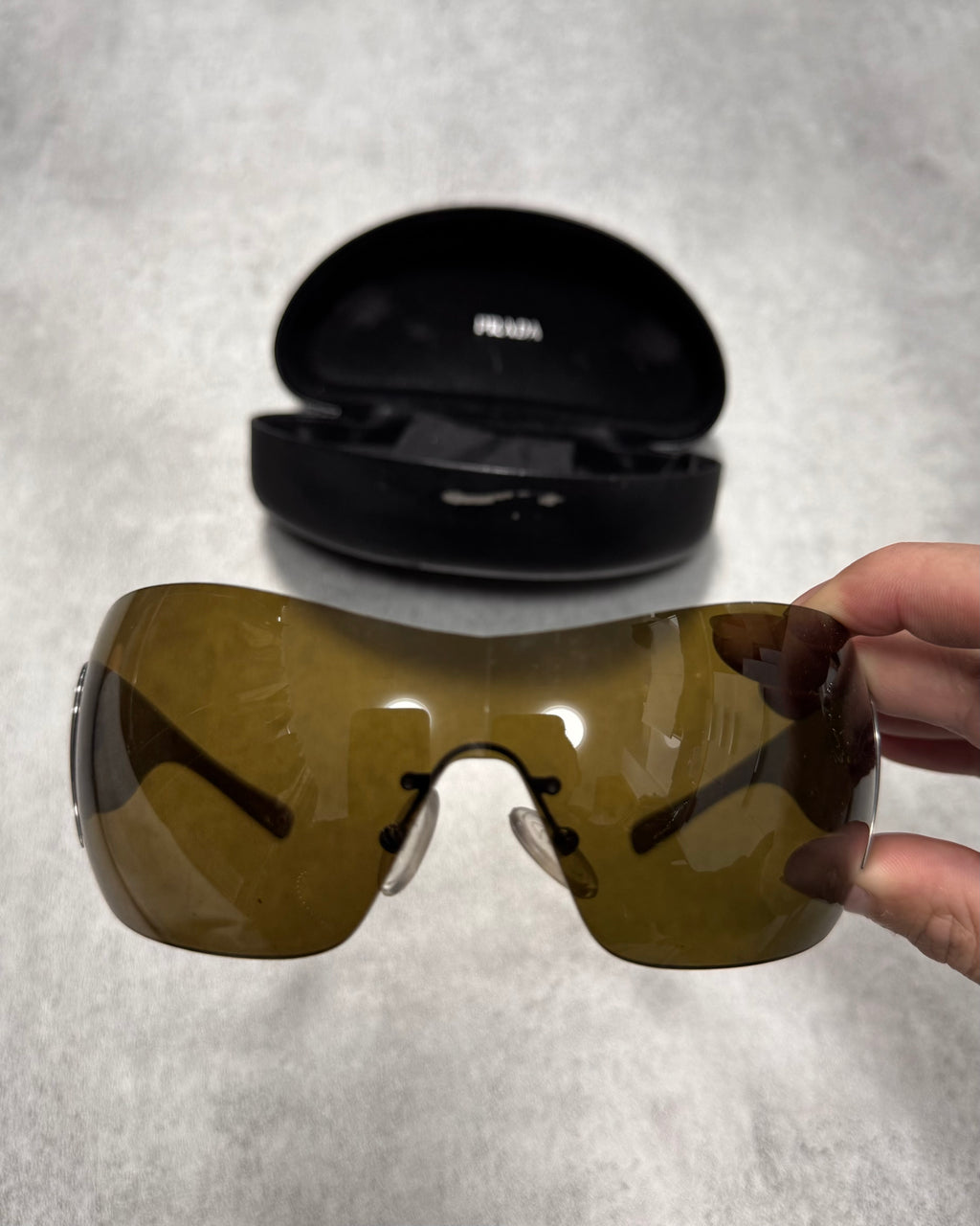 2000s Prada Google Tribal Sunglasses