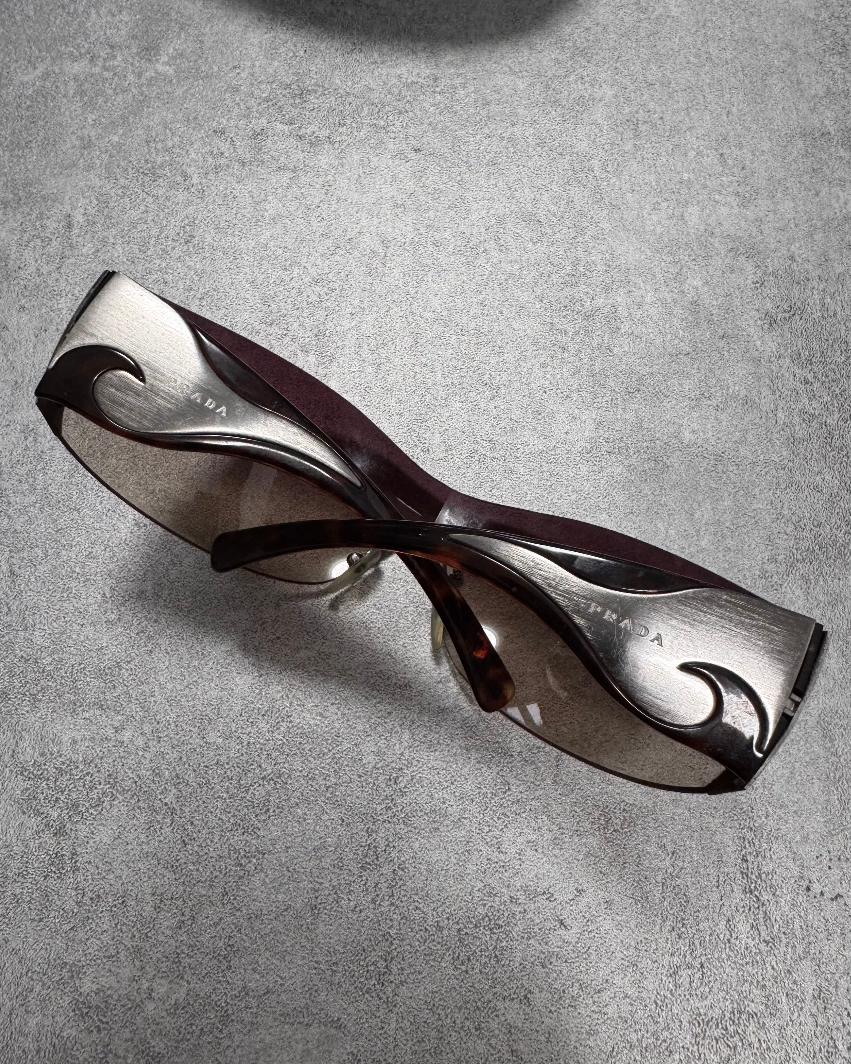 2000s Prada Google Tribal Sunglasses