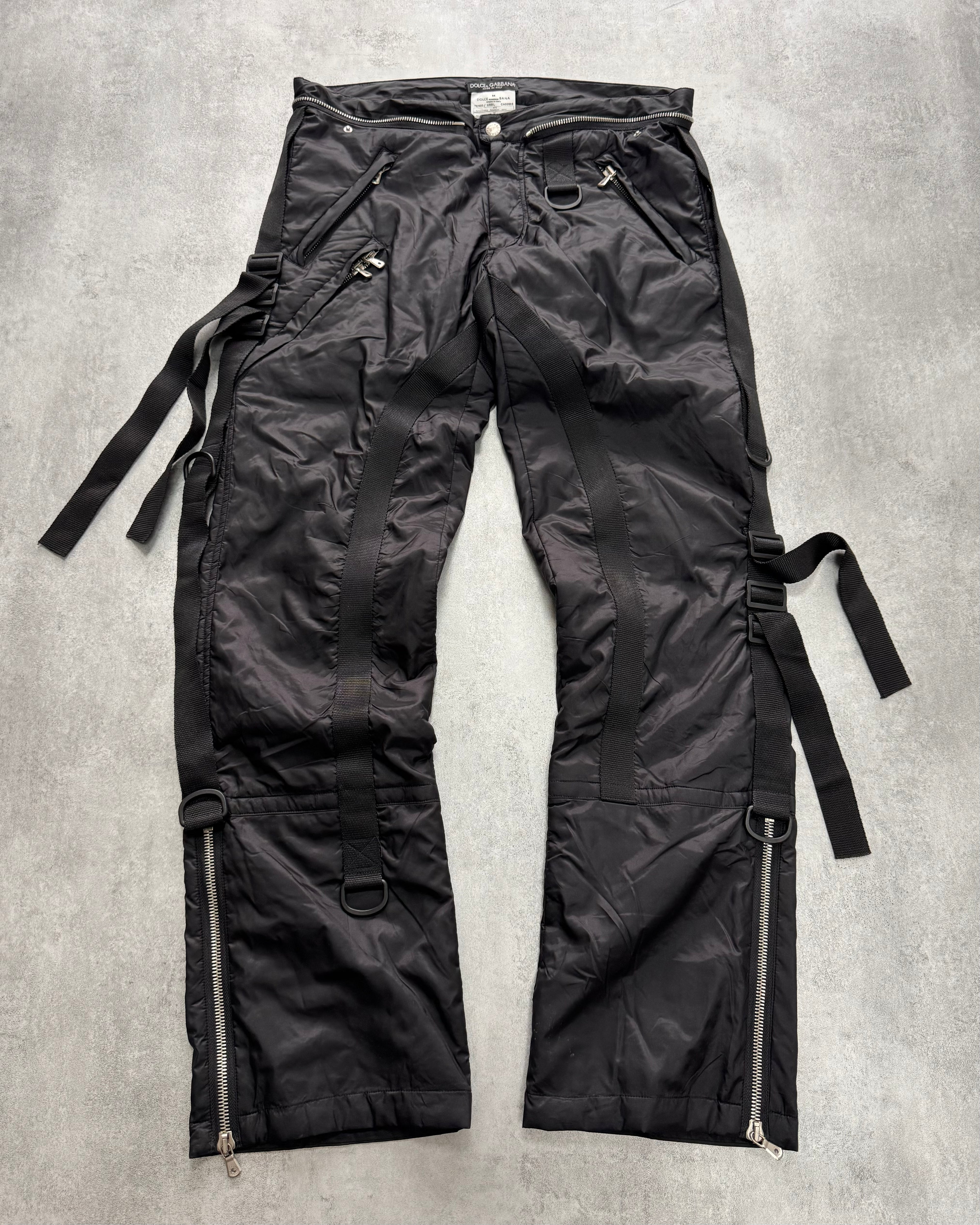 AW2003 Dolce & Gabbana Parachute Army Nylon Cargo Pants