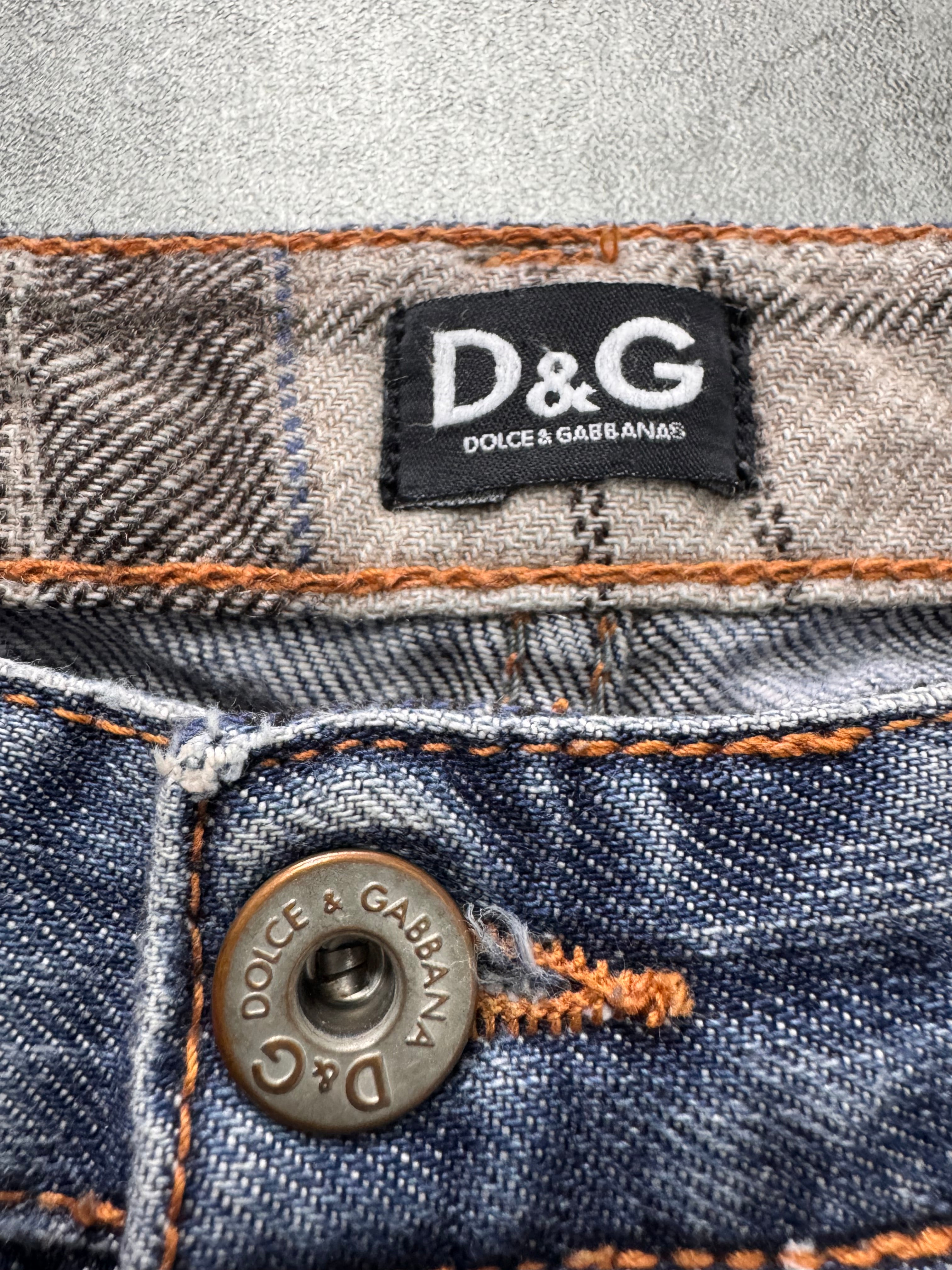 AW2004 Dolce & Gabbana Back Poem Denim Jeans