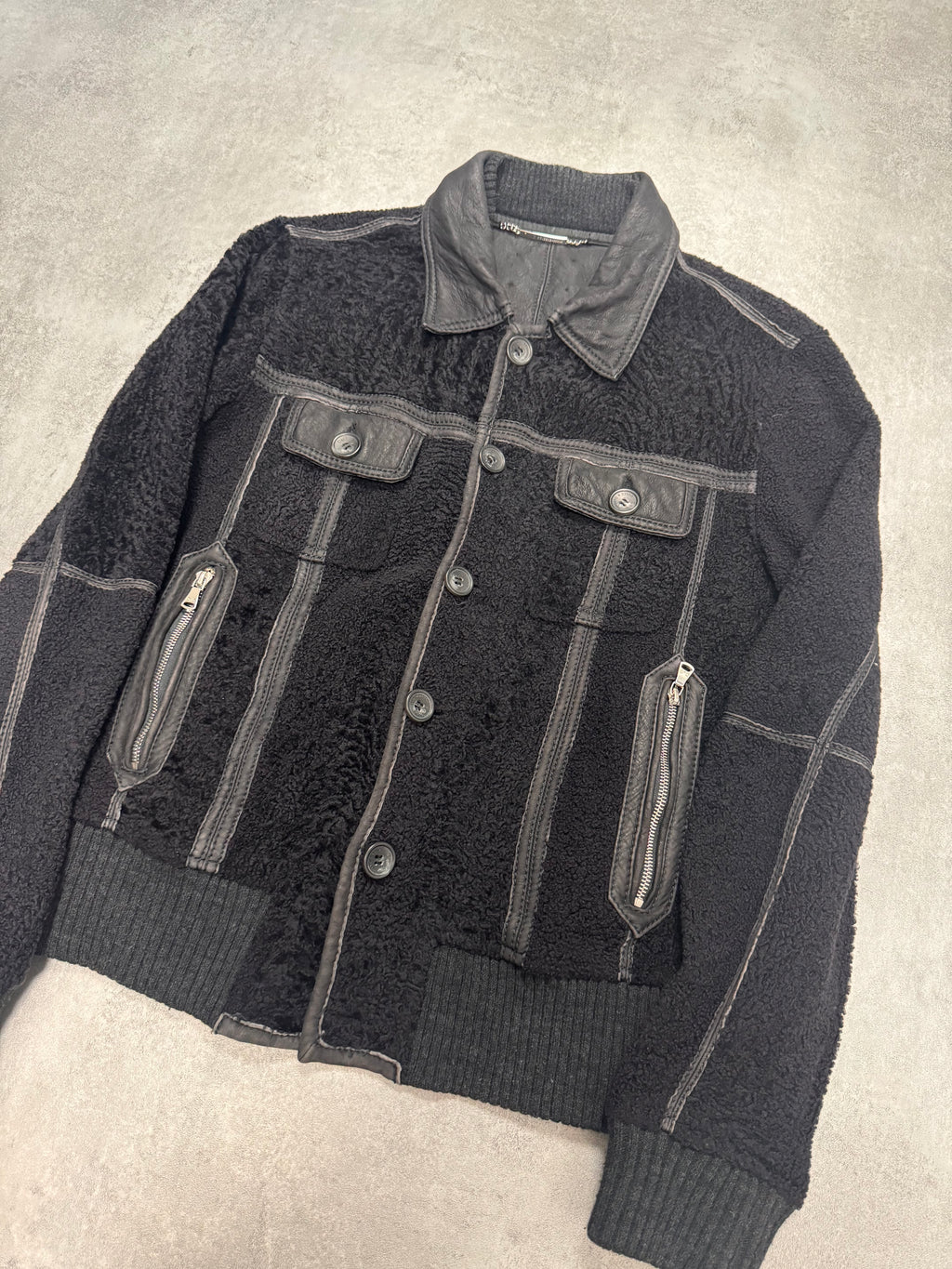 2000s Dolce & Gabbana Lamb Leather Jacket