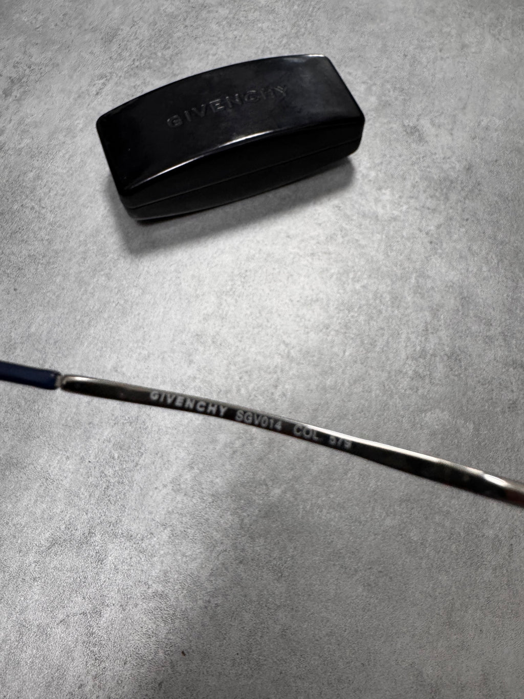 2000s Givenchy Soft Blue Rectangle Sunglasses