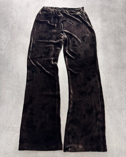 2000s Roberto Cavalli Velvet Class Brown Pants (XS/S)