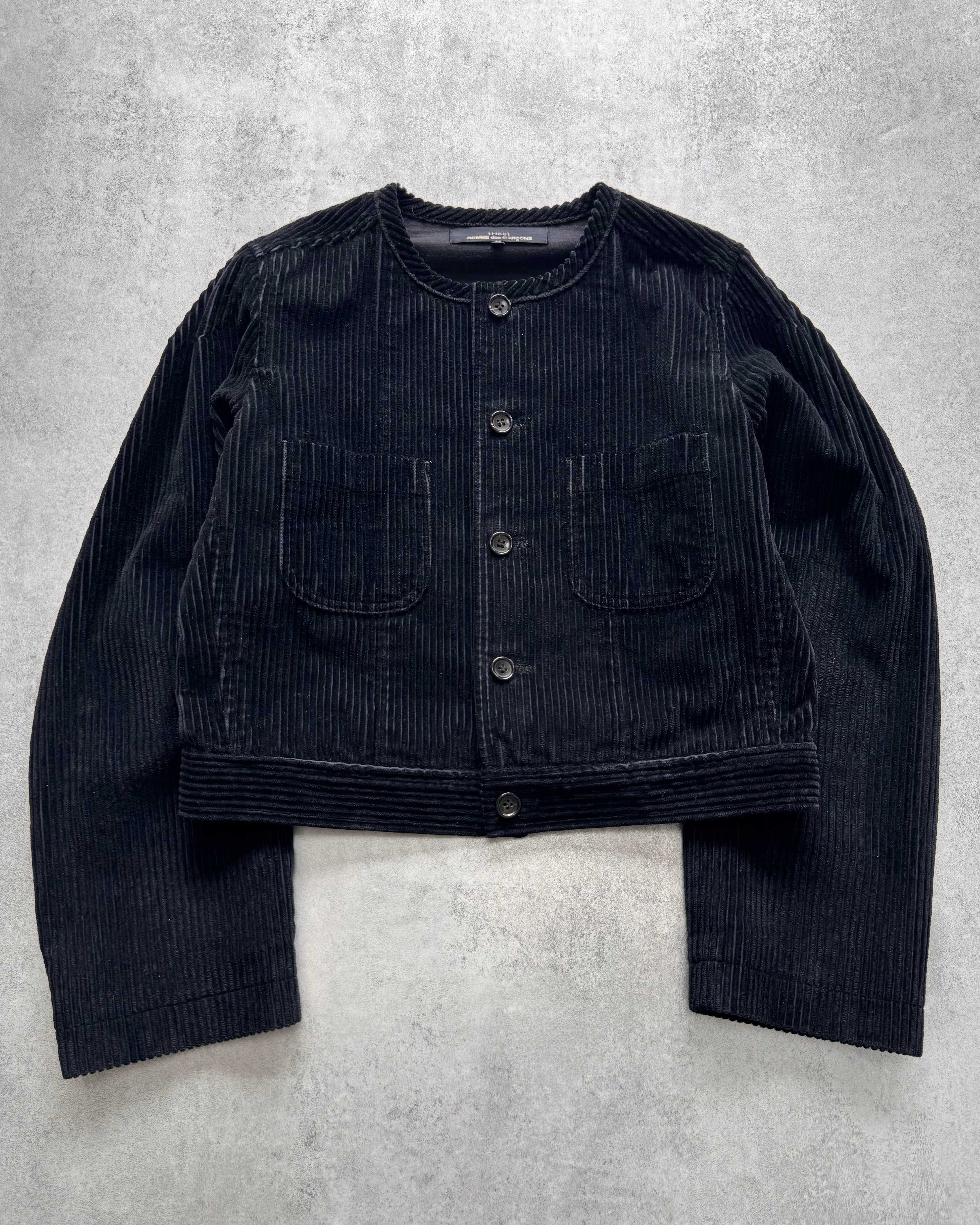 AW1993 Comme Des Garçons Tricot Velvet Cropped Jacket