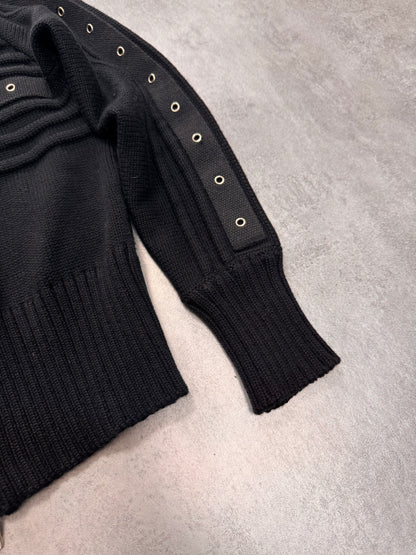 Daniele Alessandrini Bondage Army Wool Zip-Up (XS)