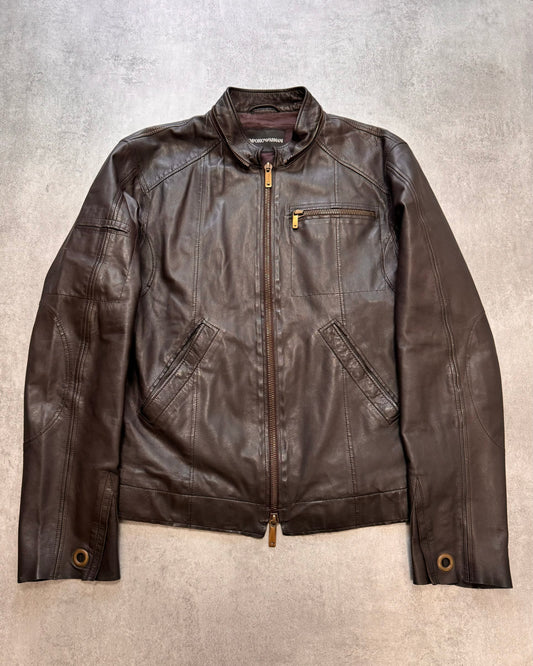 SS2006 Emporio Armani Mission Leather Jacket (M)