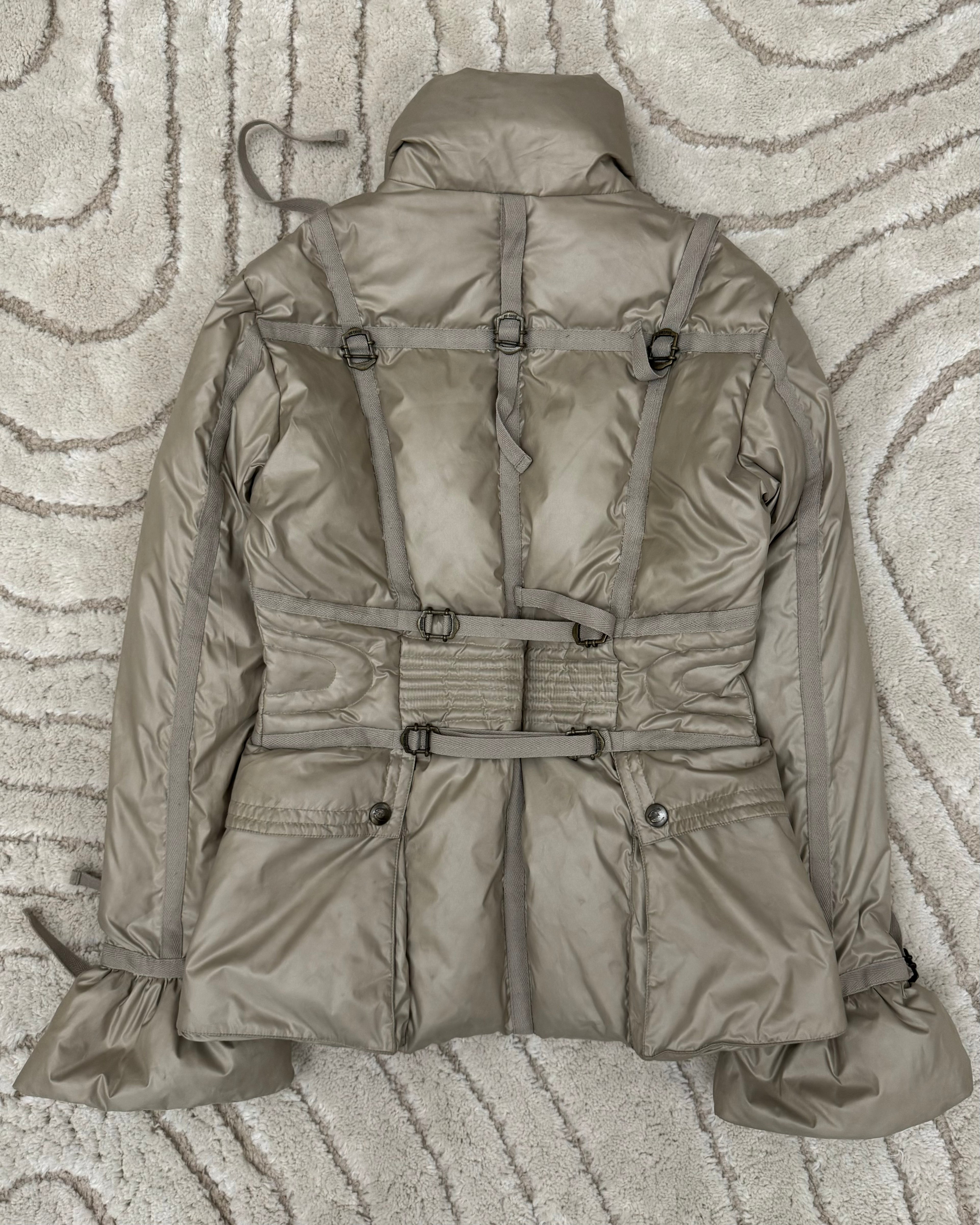 1990年代 ロベルト カヴァリ パラシュート ボンデージ パファー ジャケット (XS)