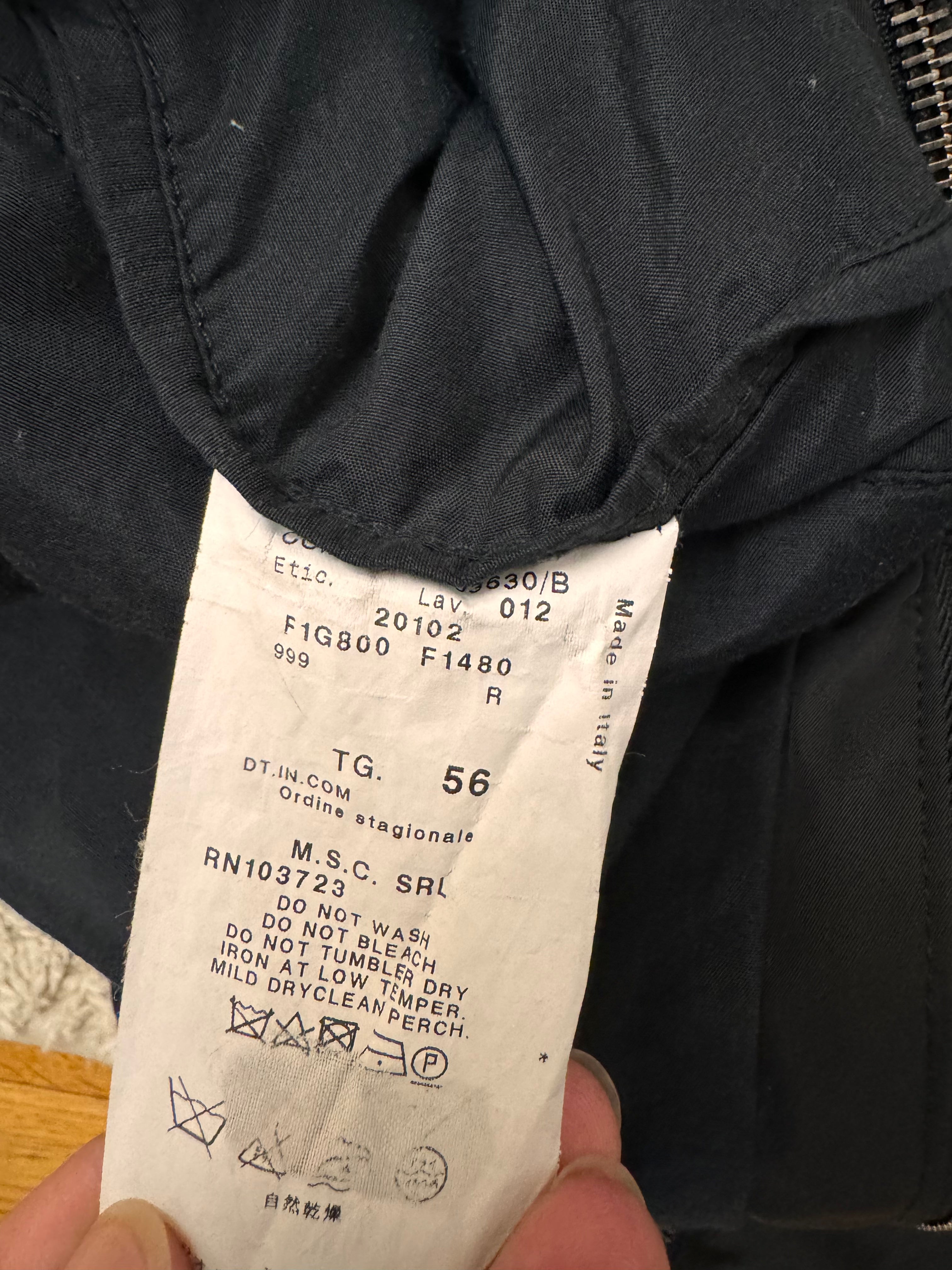 2010FW エンポリオ アルマーニ ナイロン スプリット ジップ スーツ ジャケット (L/XL)