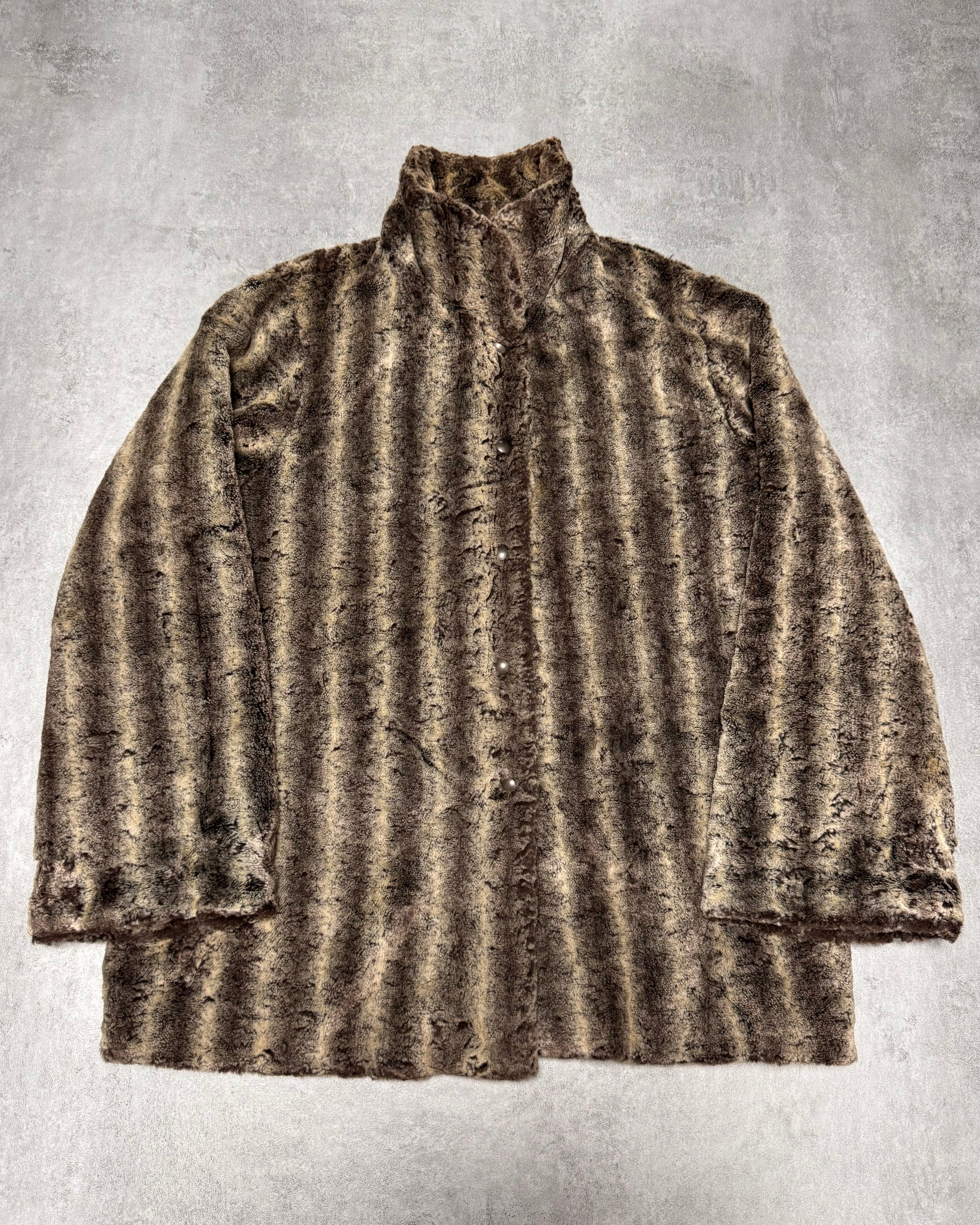 1990s Emporio Armani Furry Jacket
