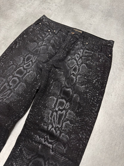 2000s Roberto Cavalli Obscure Python Pants (S)