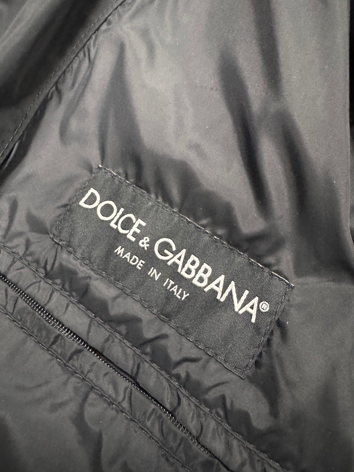 2000s Dolce & Gabbana Black Nylon Zip Jacket (S)