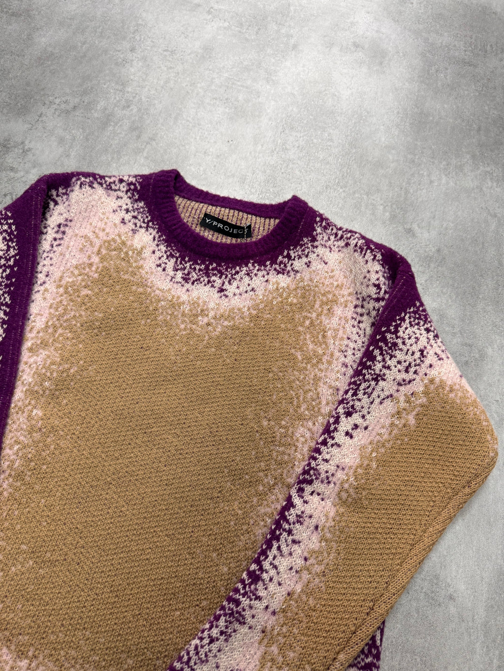Y/Project Spray-Effect Knitted Gradient Sweater