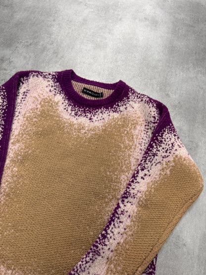 Y/Project Spray-Effect Knitted Gradient Sweater (S)