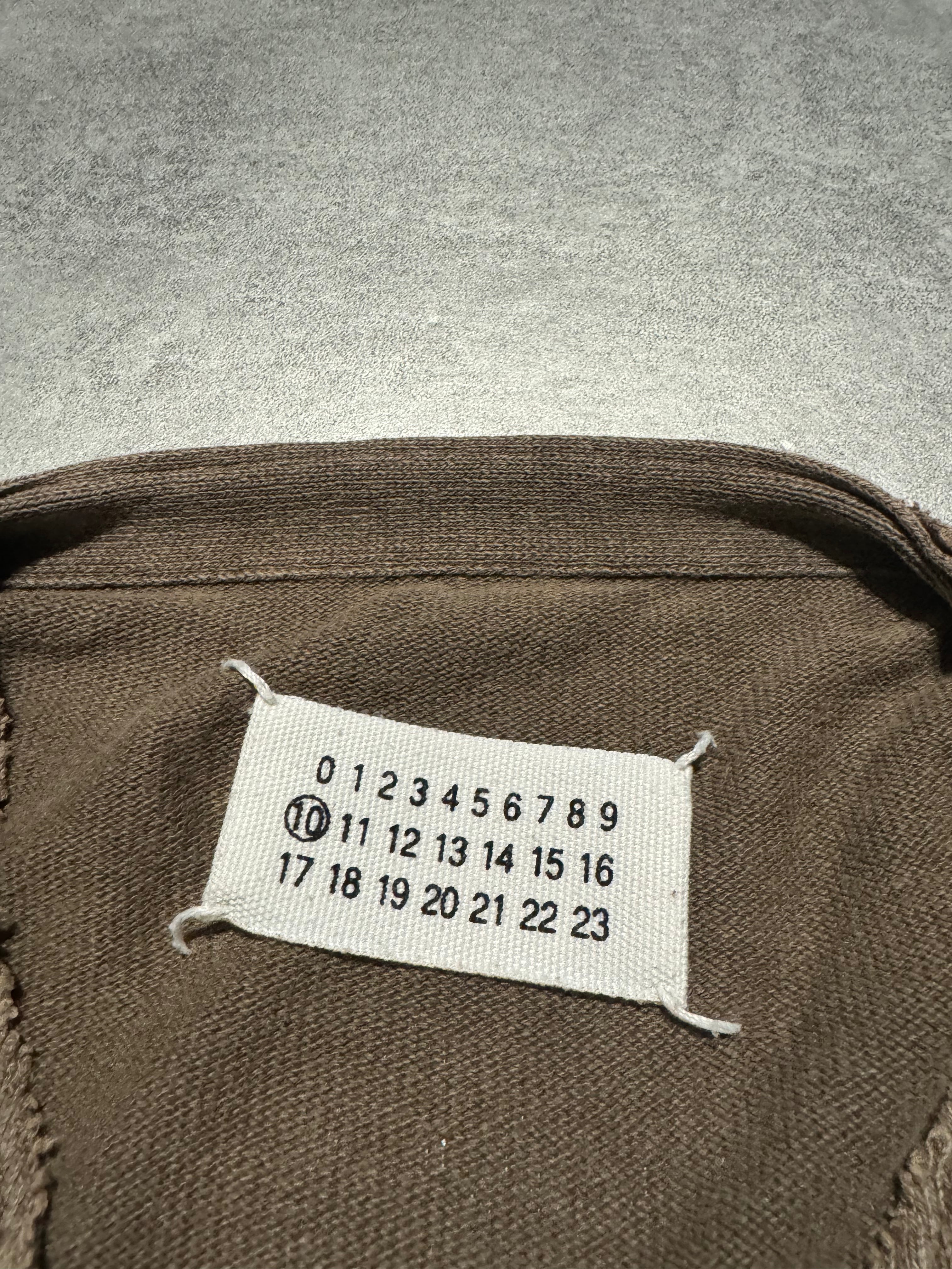2000s Maison Martin Margiela Brown Faded V Sweater (M) - 9