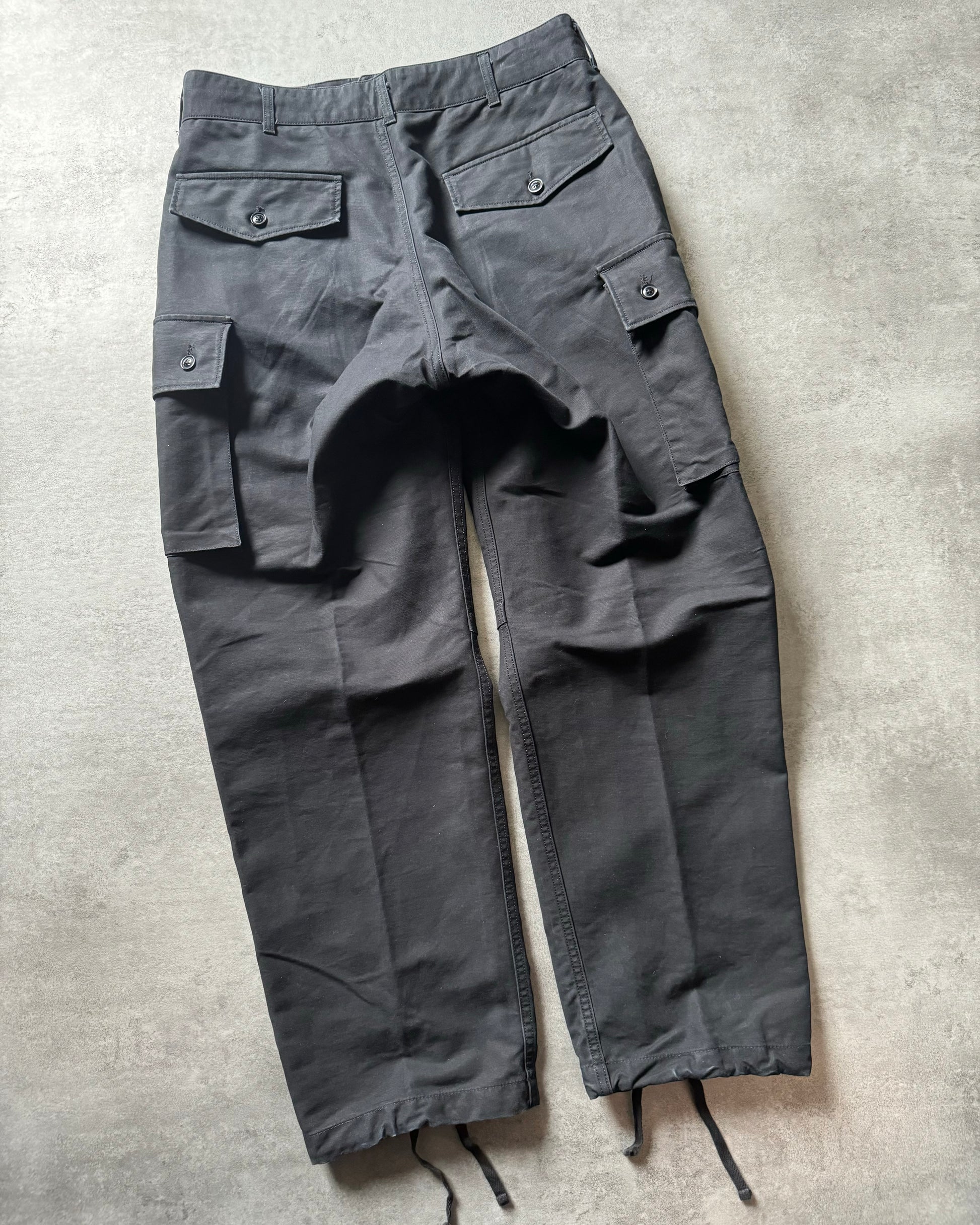 Engineered Garments Black Multi Pockets Cargo Pants (L) - 5