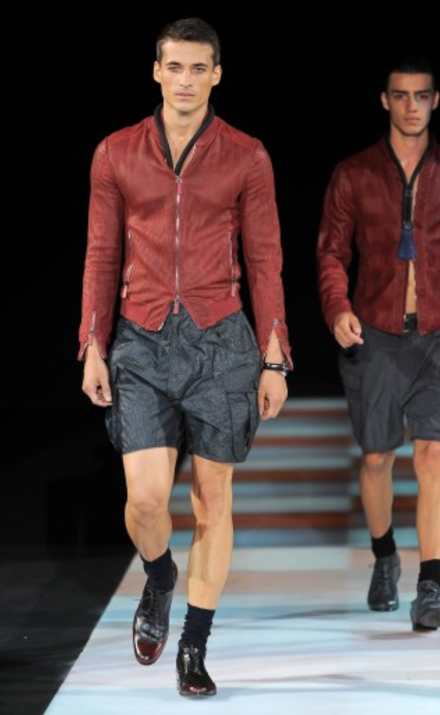 SS2010 Emporio Armani Red Lamb Leather Pure Italian Jacket (M) - 2