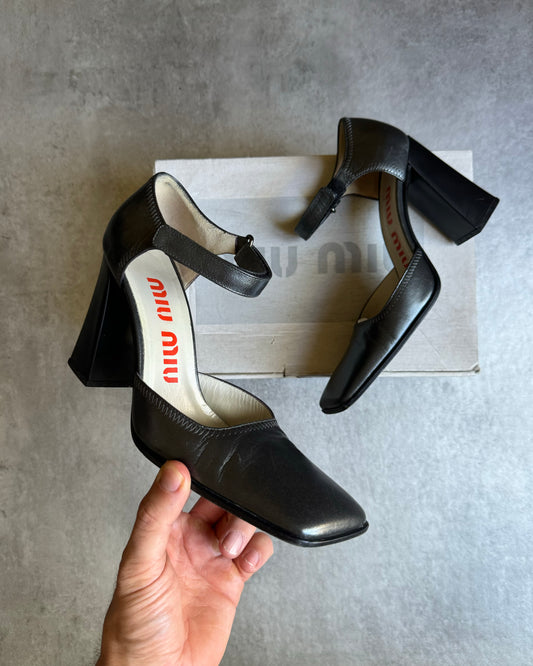 1990s Miu Miu Architectural Block Heels (37,5) - 1