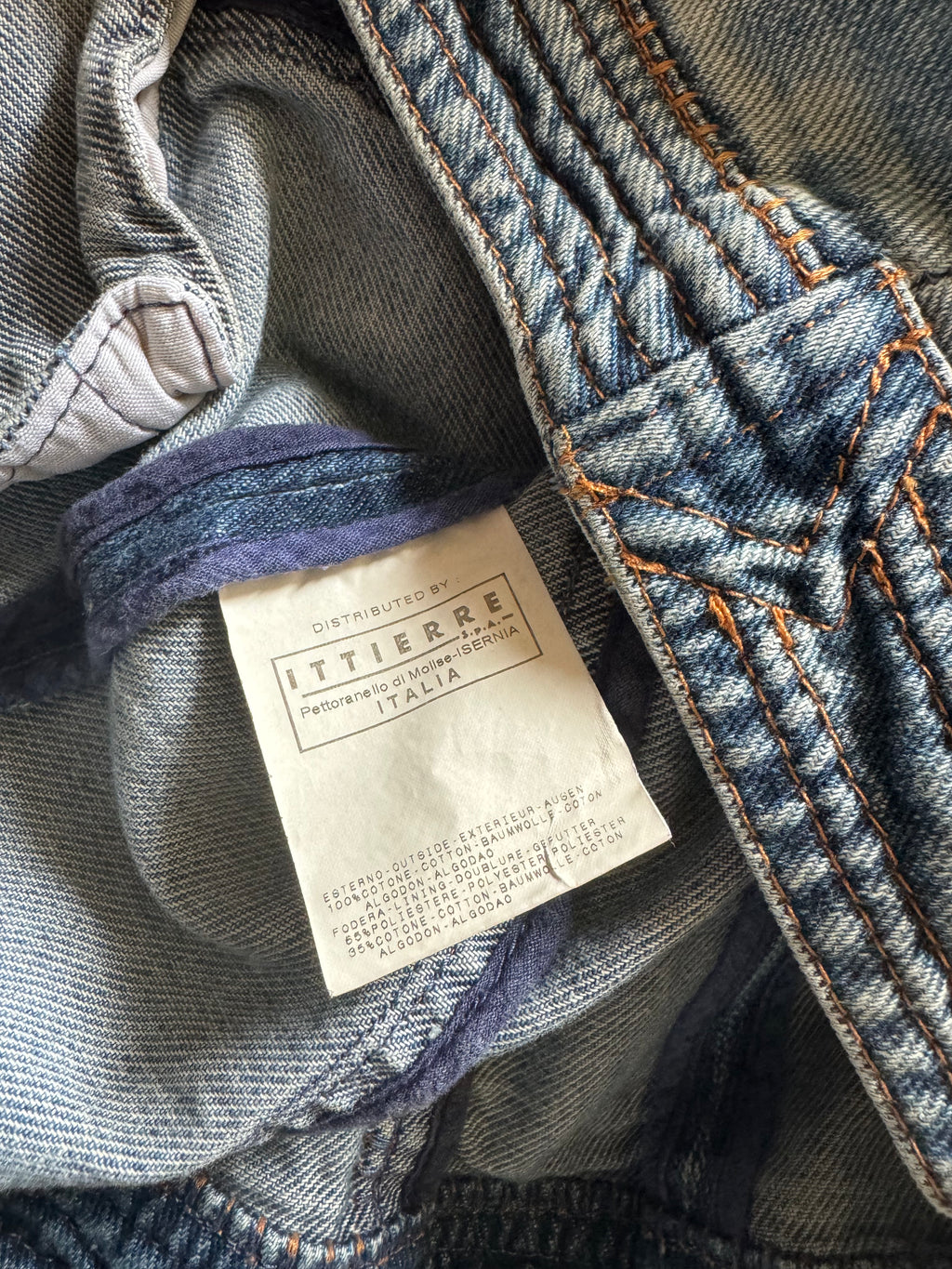 SS2004 Cavalli Sexy Biker Conceptual Denim Jacket (XS) - 8