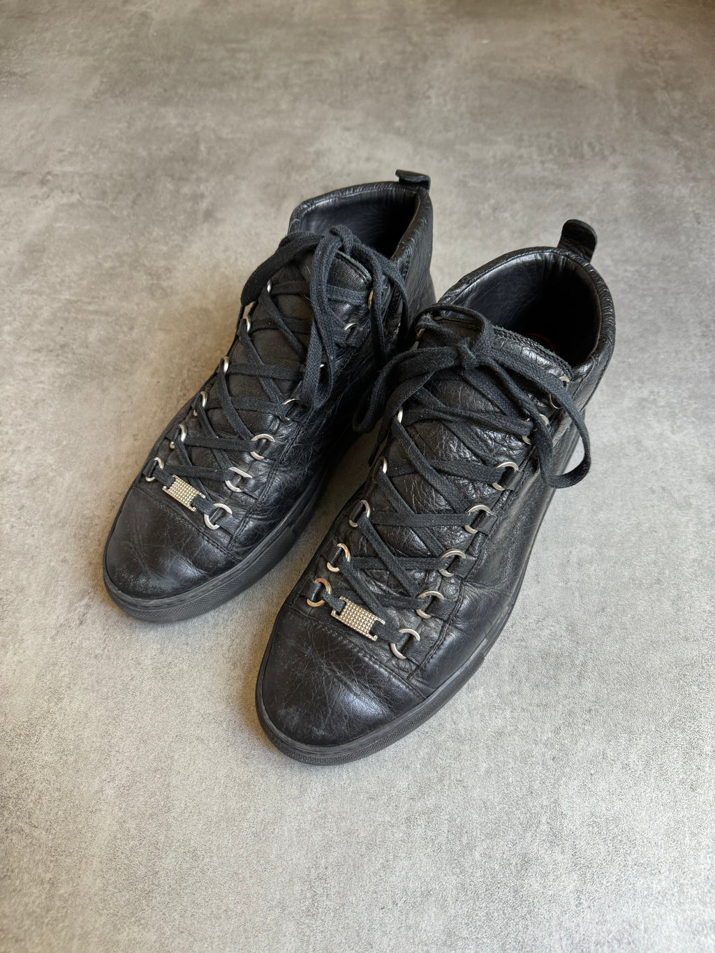 Balenciaga Arena High Black Leather (41) - 8