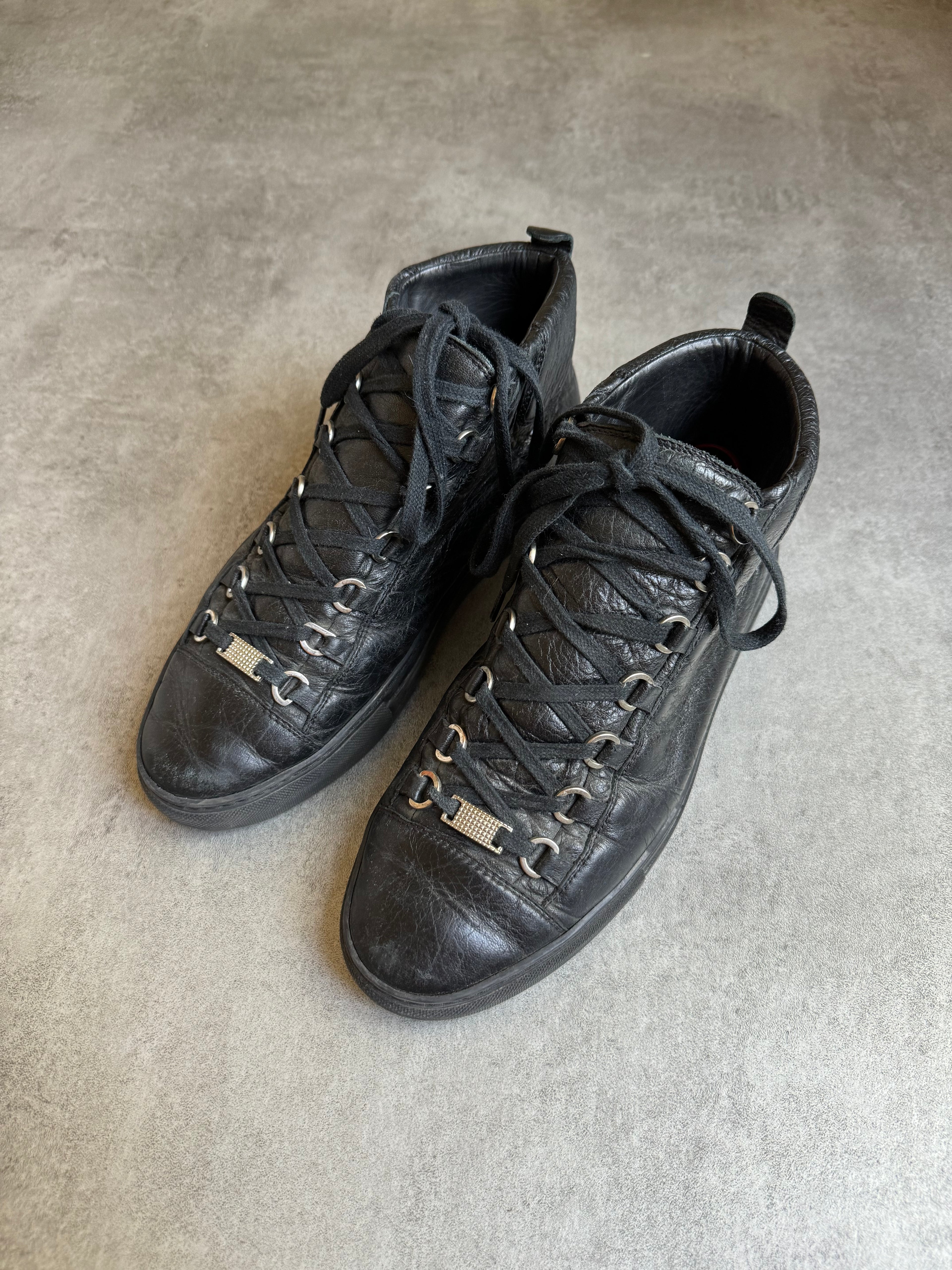 Balenciaga Arena High Black Leather (41) - 8
