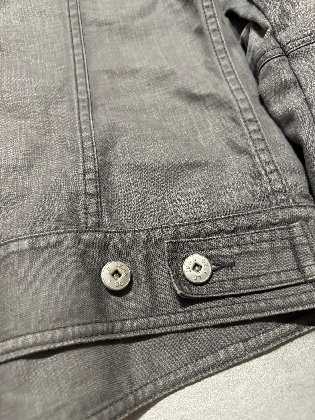 2000s Marithé + François Girbaud Grey Buttoned Jacket  (S) - 8