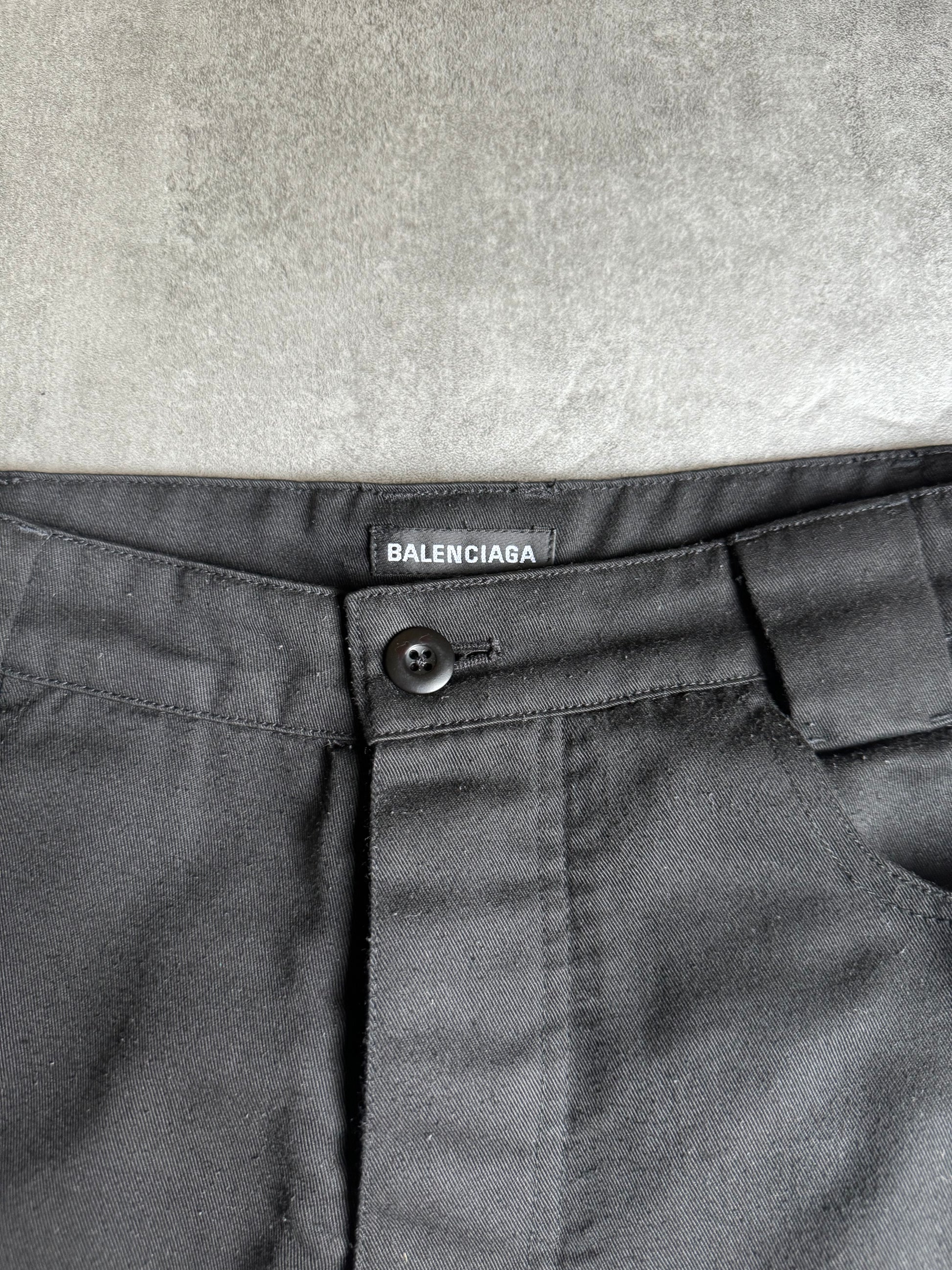 SS2020 Balenciaga Avant-Garde Black Cargo Pants (S) - 14