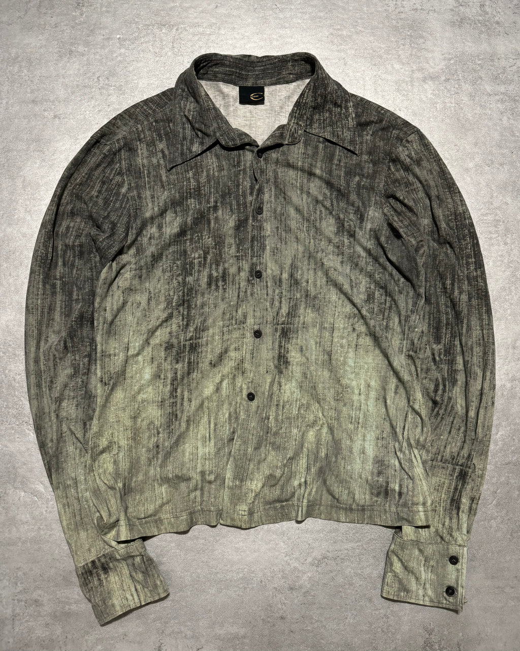 2000s Cavalli Blue Gradient Relaxed Shirt (M) - 1