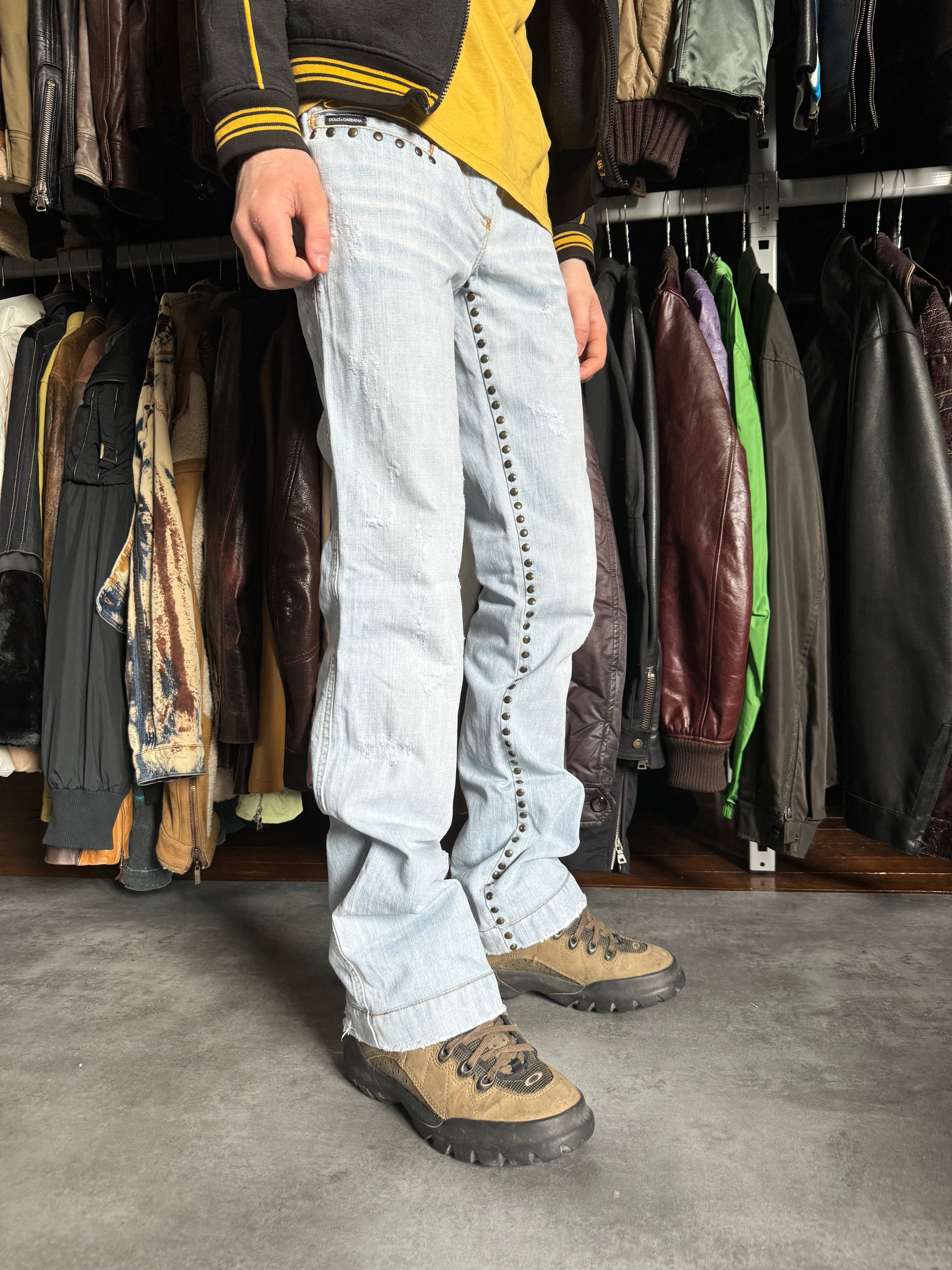 SS2006 Dolce & Gabbana Tiger Embroideries Jeans (S) - 4