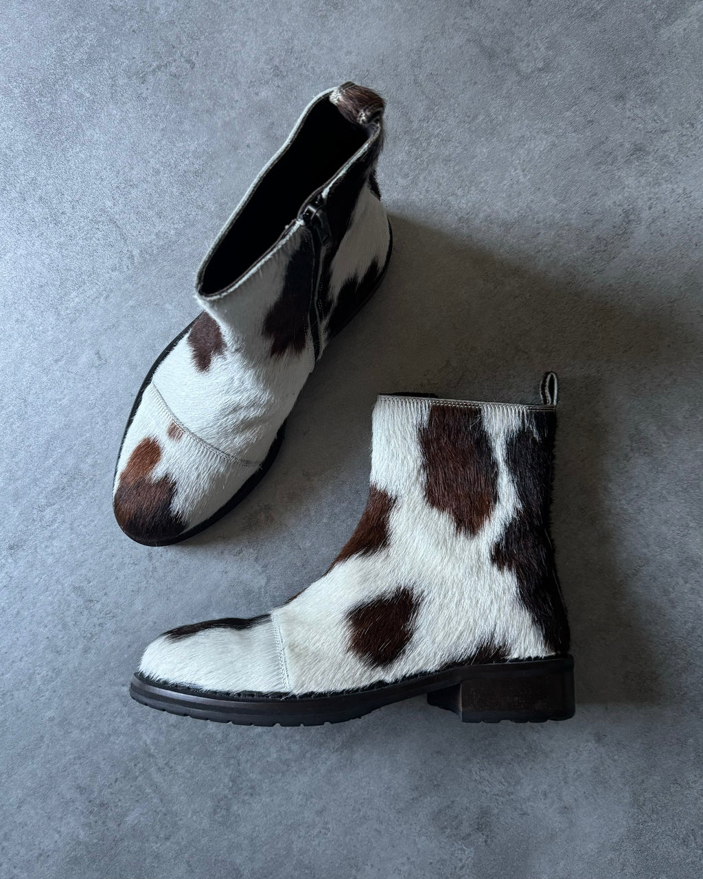 Ann Demeulemeester Pony Hair Fur Boots Cow Effect (38) - 8