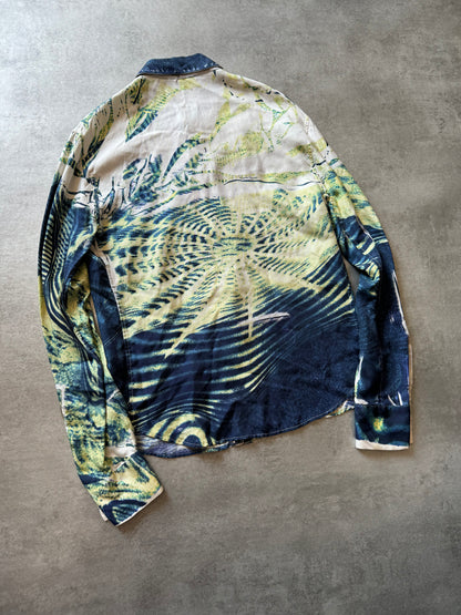 AW2001 Roberto Cavalli Psychadelic Shirt (M) - 2