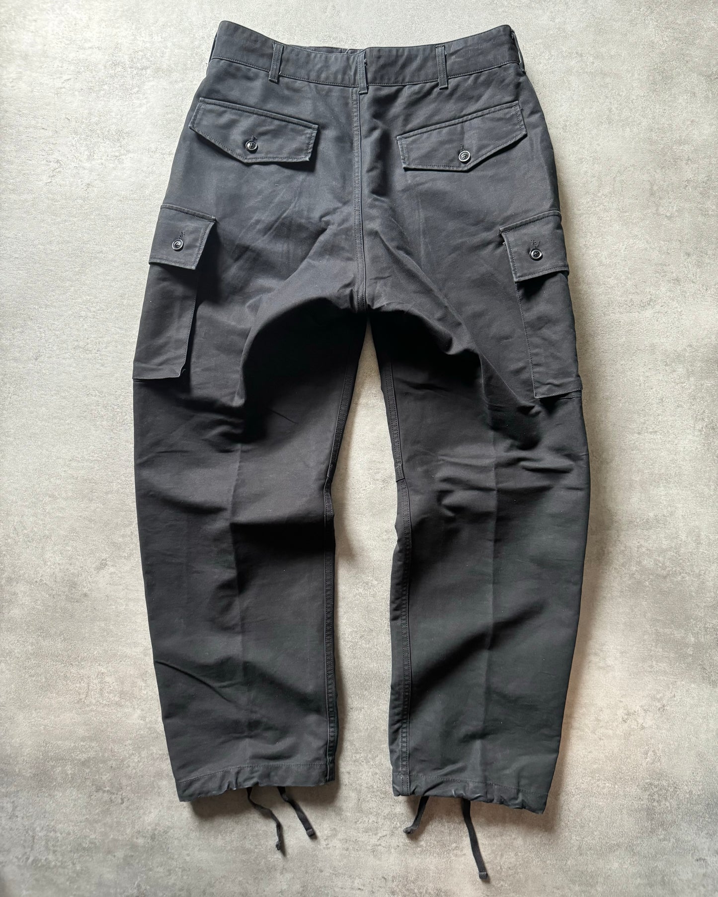 Engineered Garments Black Multi Pockets Cargo Pants (L) - 2