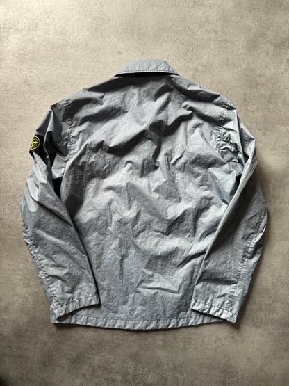 SS2022 Stone Island Light Aqua Tactical Coach Jacket (L) - 4