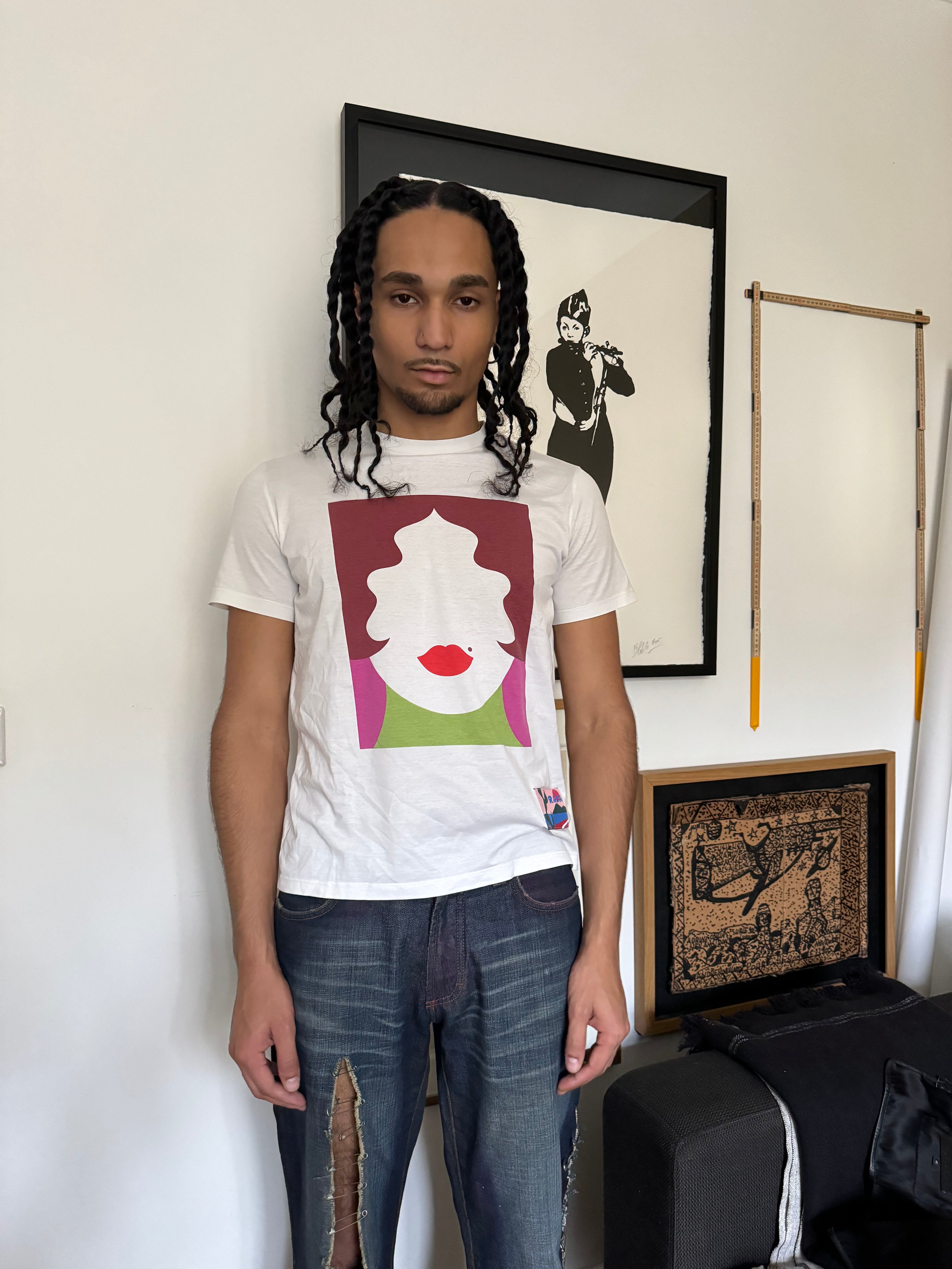 SS2018 Prada White Graphic Tee-Shirt